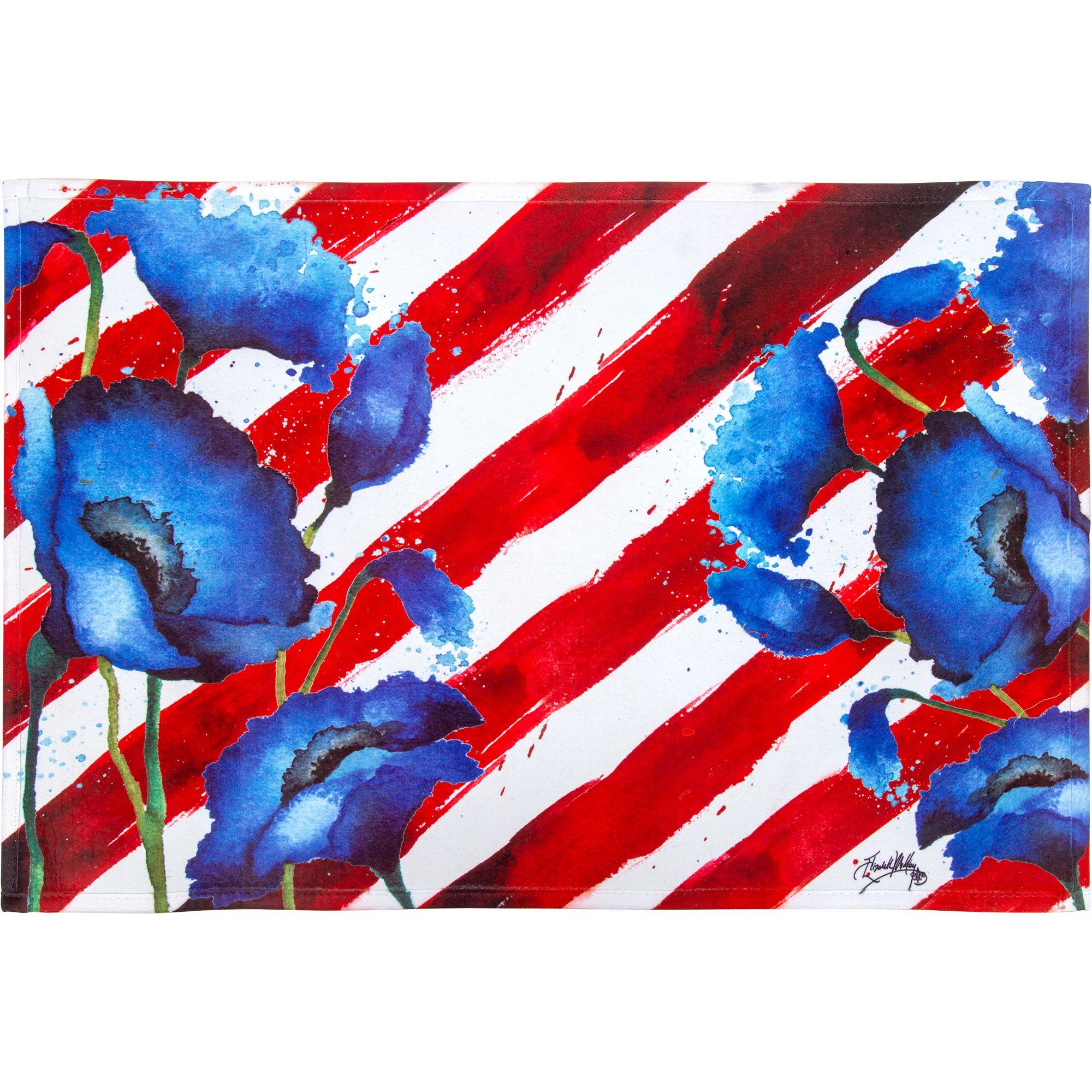 Premium Patriotic Door Mat - Red White & Bloom Collection