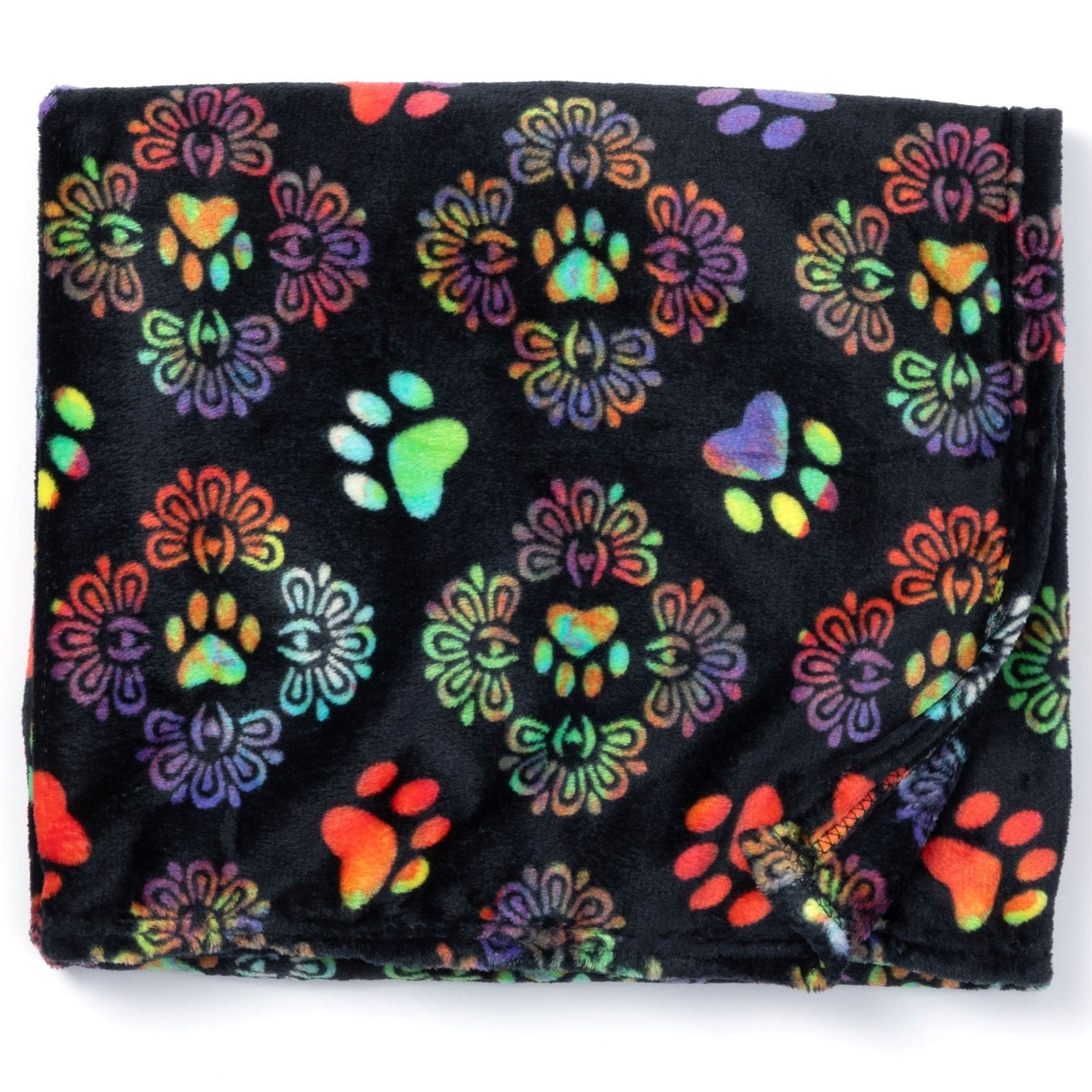 Premium Paw Print Fleece Blanket - Ultimate Cozy Comfort