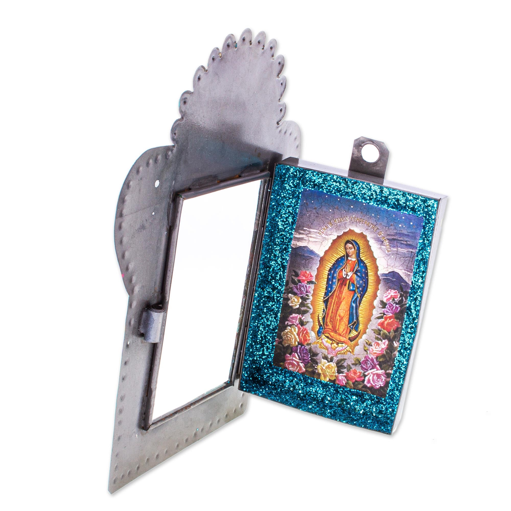 Premium Handcrafted Virgin of Guadalupe Tin Plaque & Photo Frame - Ultimate Wall Decor