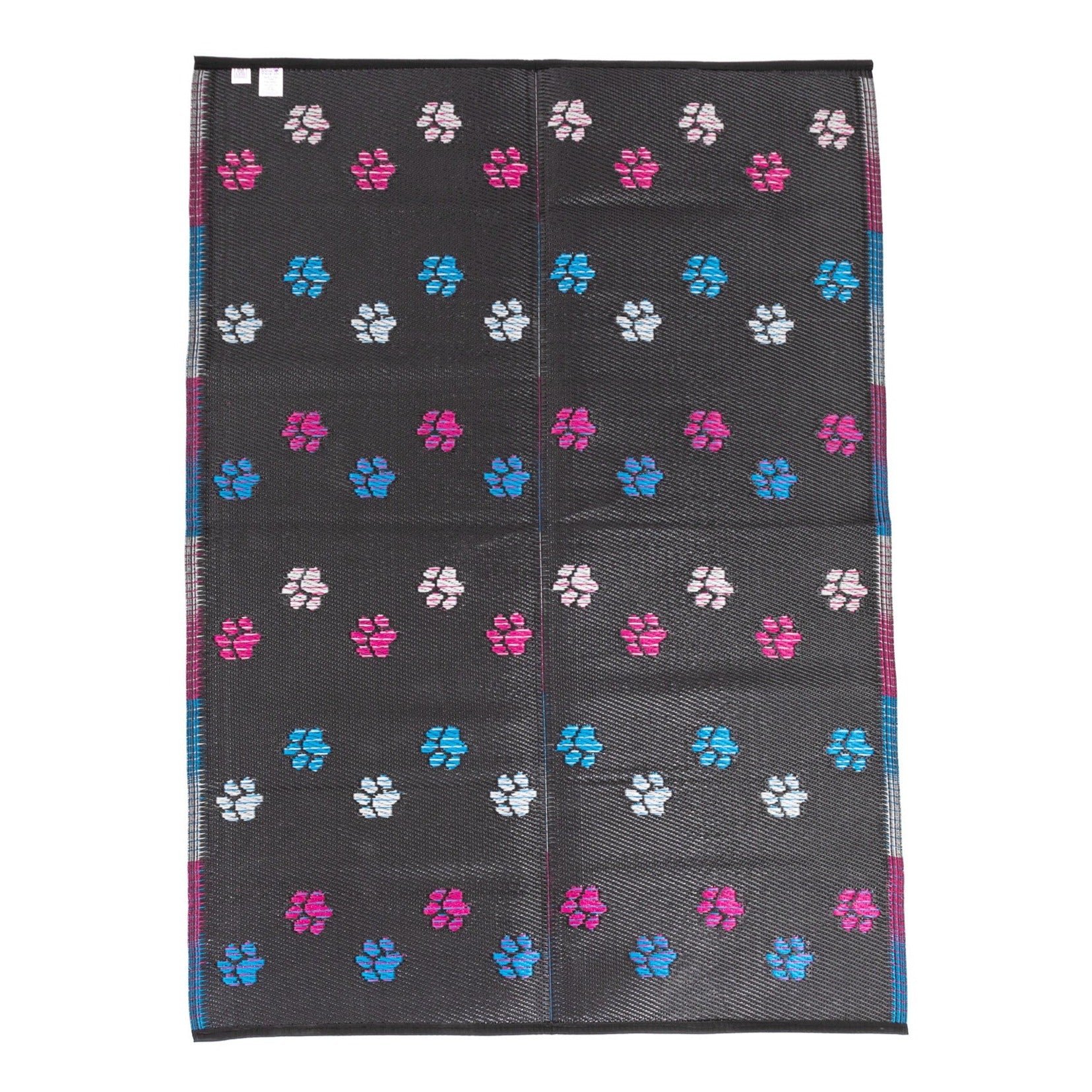 Premium Paw Print Reversible Outdoor Rug