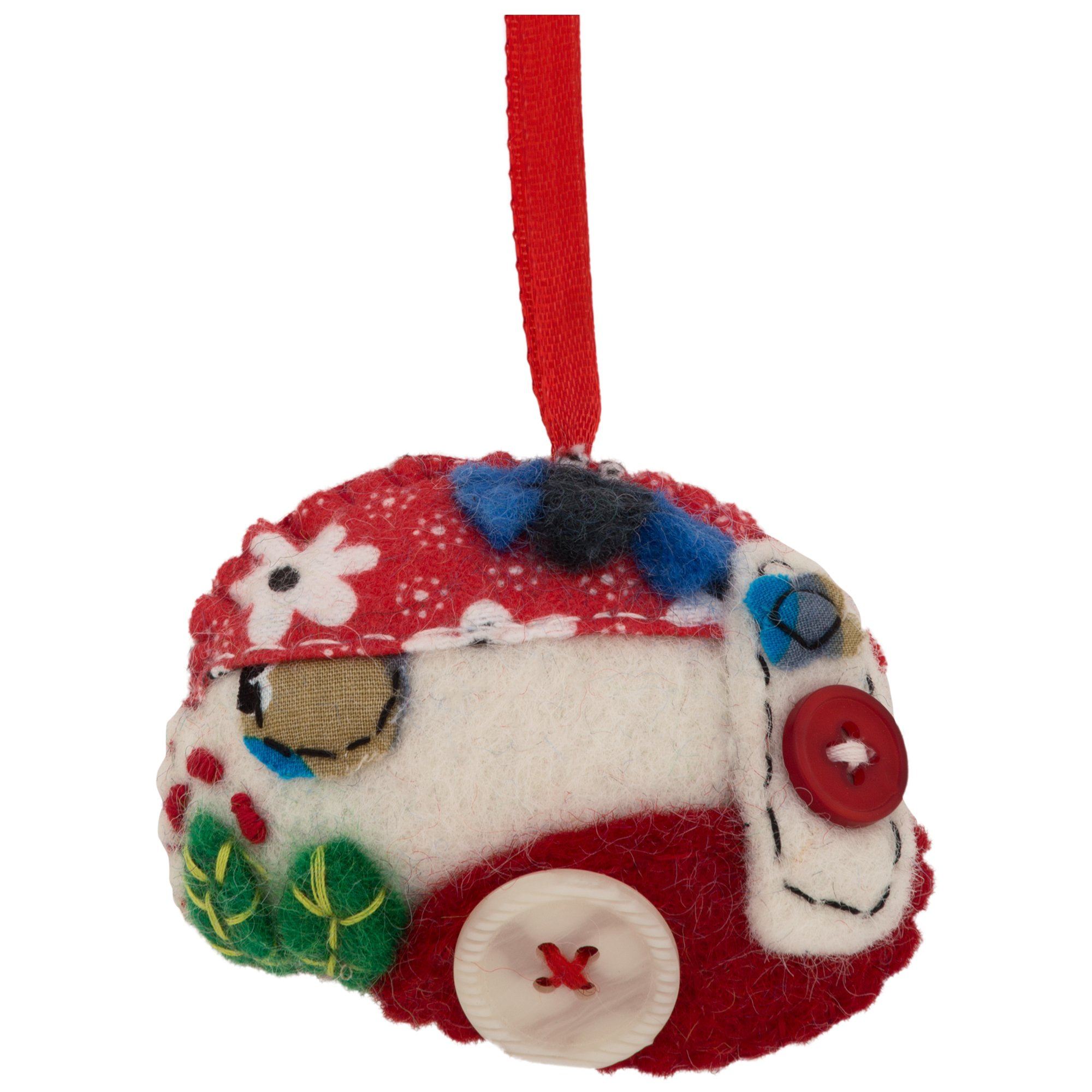 Premium Handmade Happy Camper Ornament - Ultimate Gift for Nature Lovers