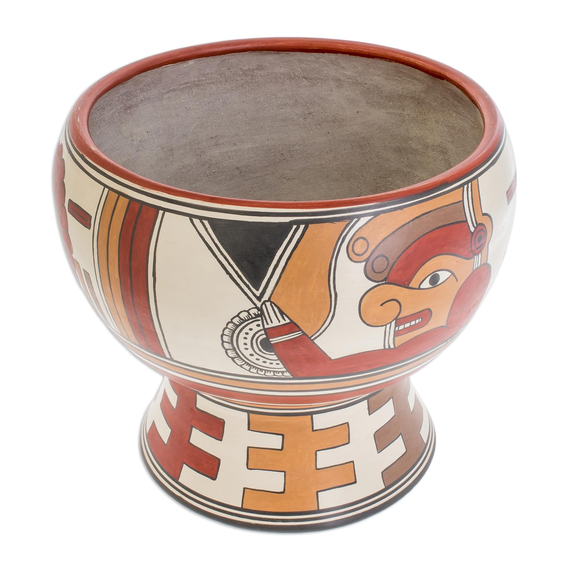 Premium Ancestral Greeting Handcrafted Terracotta Vase - Museum-Quality Replica
