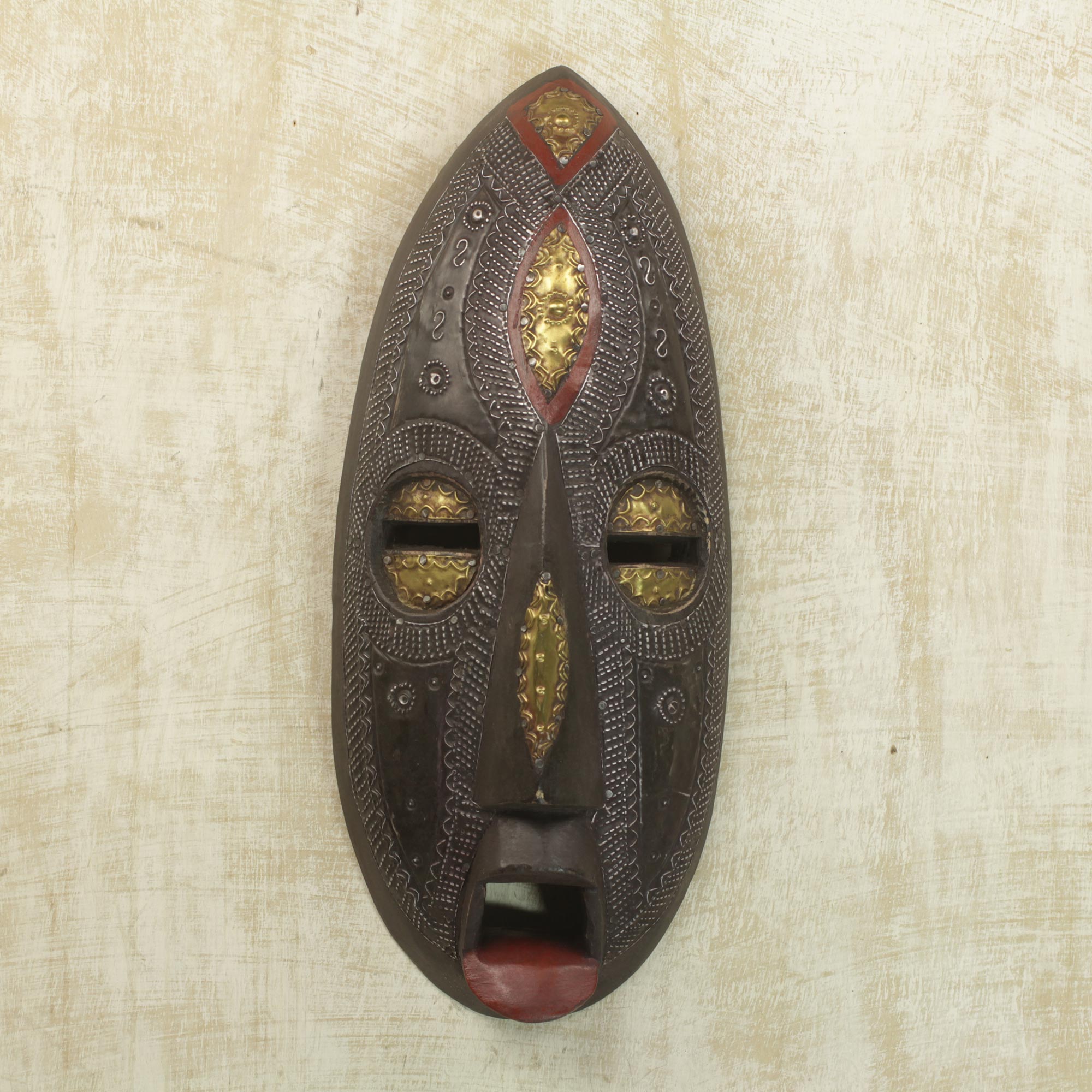 Premium Zuba African Wood Mask - Handcrafted Authentic Home Decor