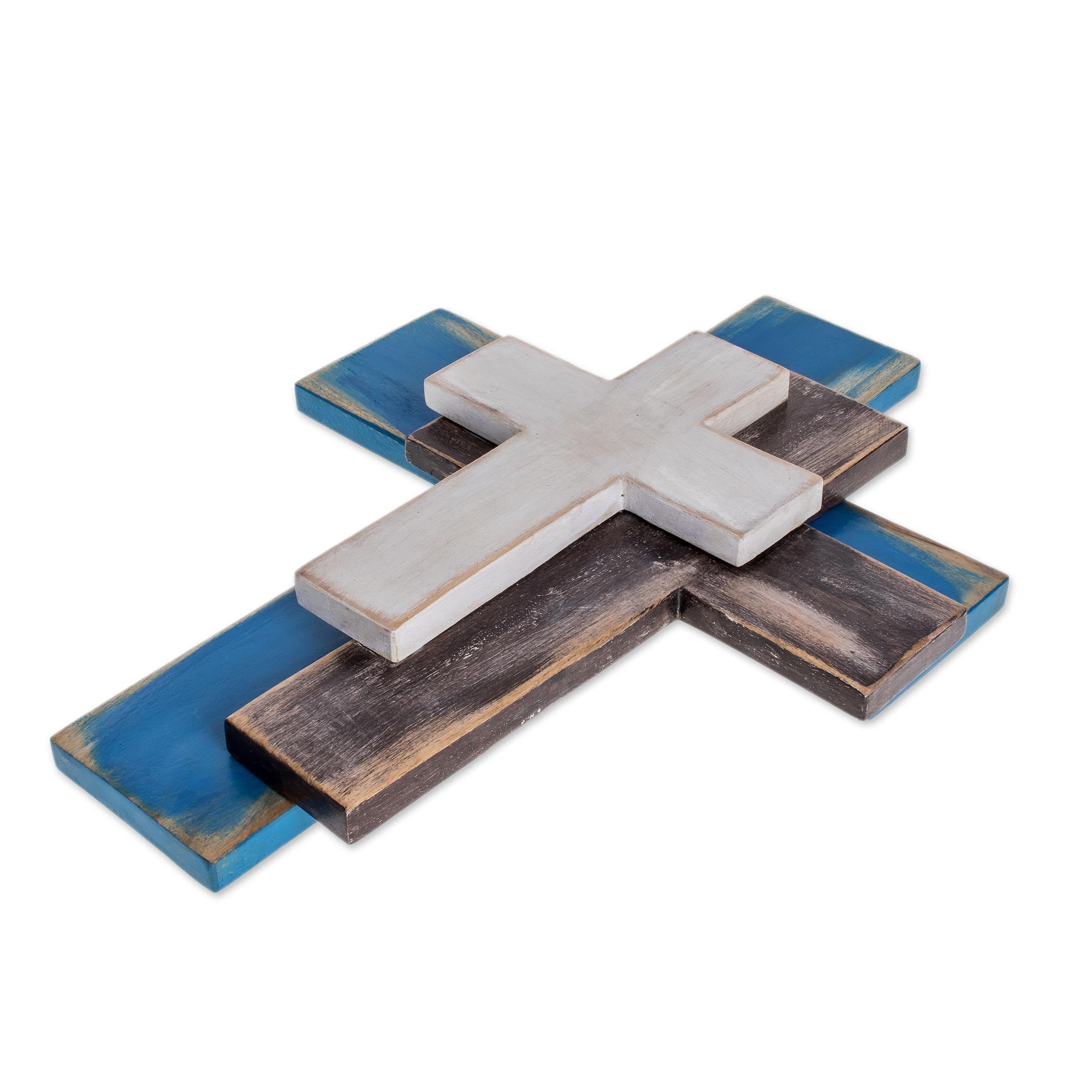 Premium Trinity Wall Cross – Handmade in Guatemala