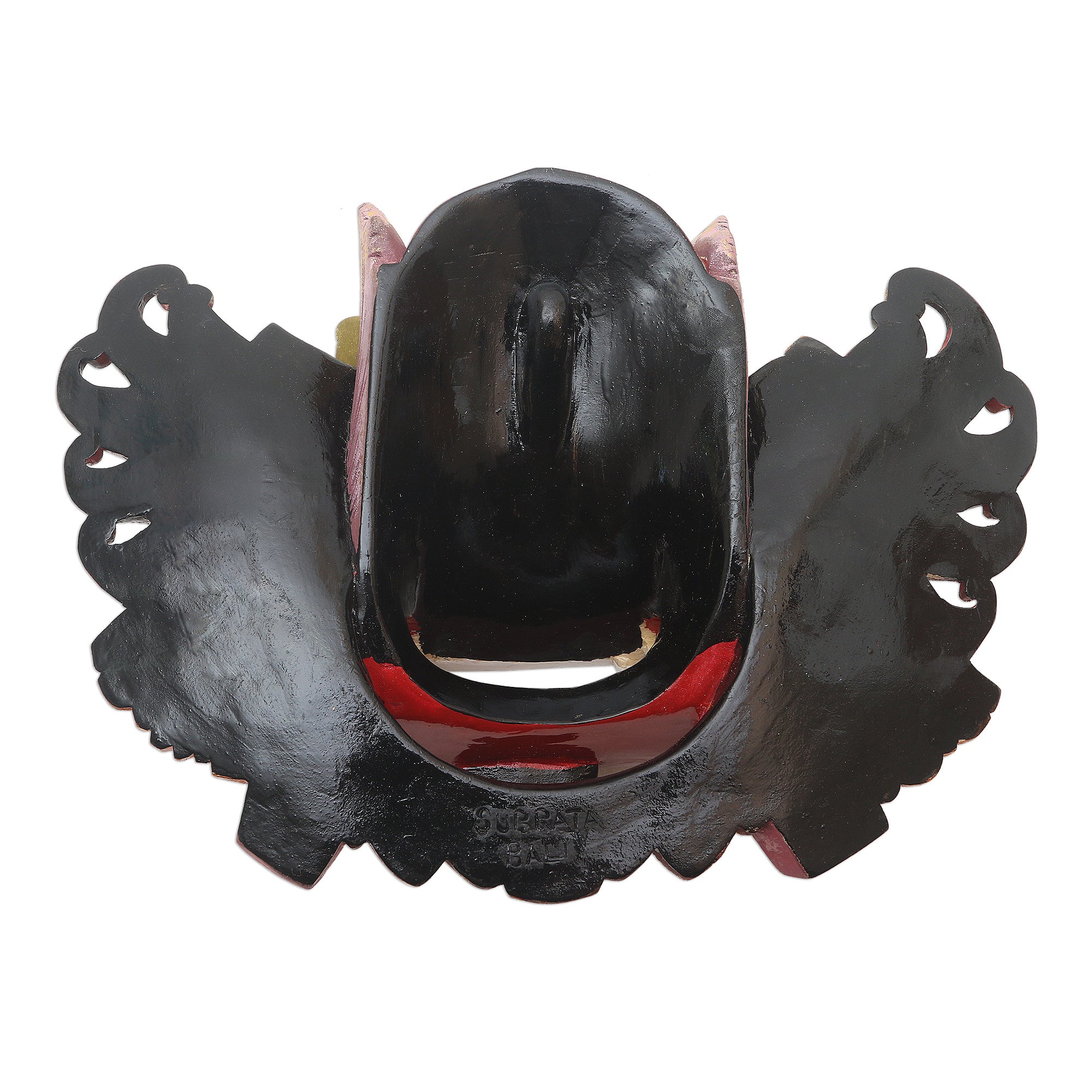 Premium Balinese Barong Dance Mask - Handpainted Good vs. Evil Wall Art