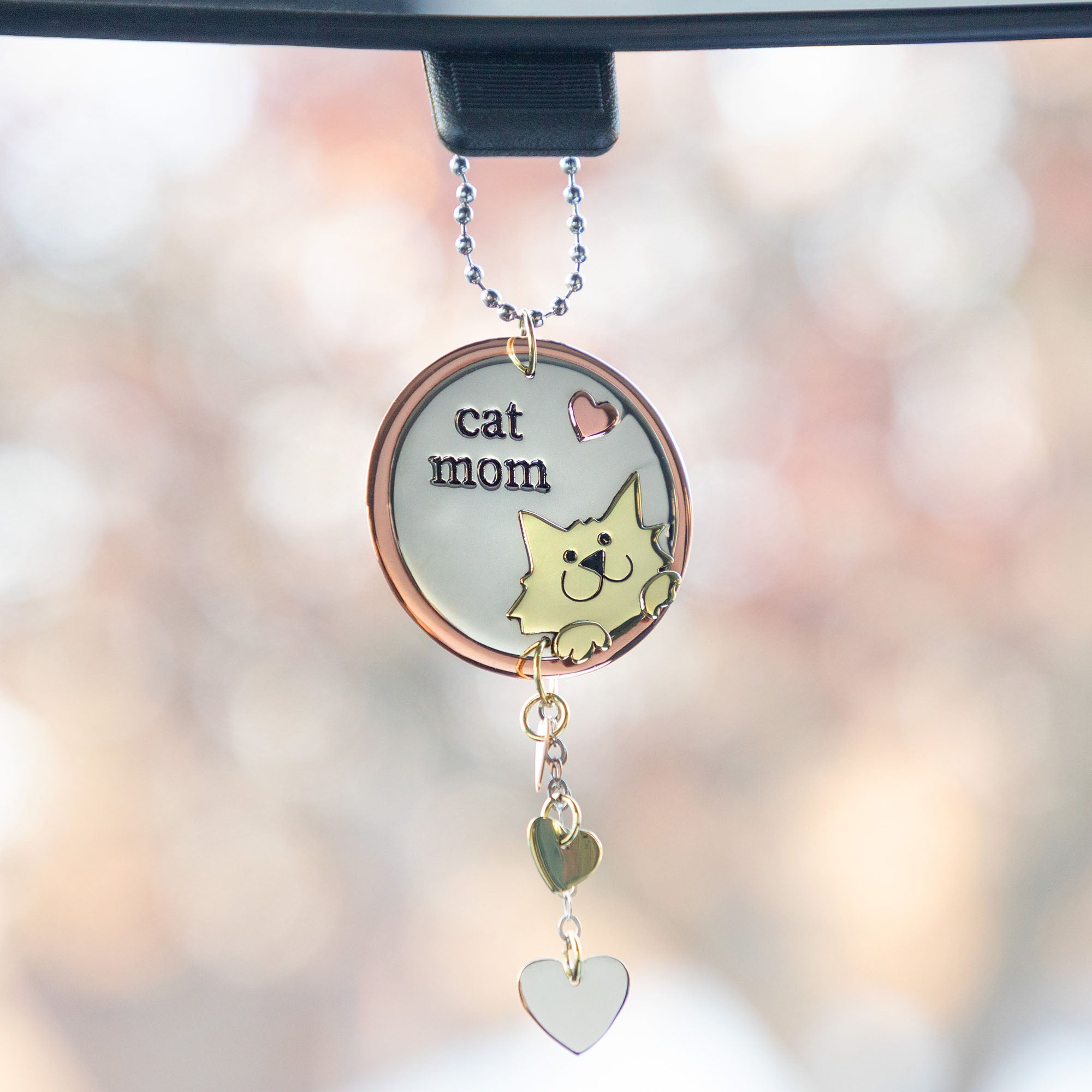 Premium Pet Parent Mixed Metal Car Charm - Ultimate Car Accessory