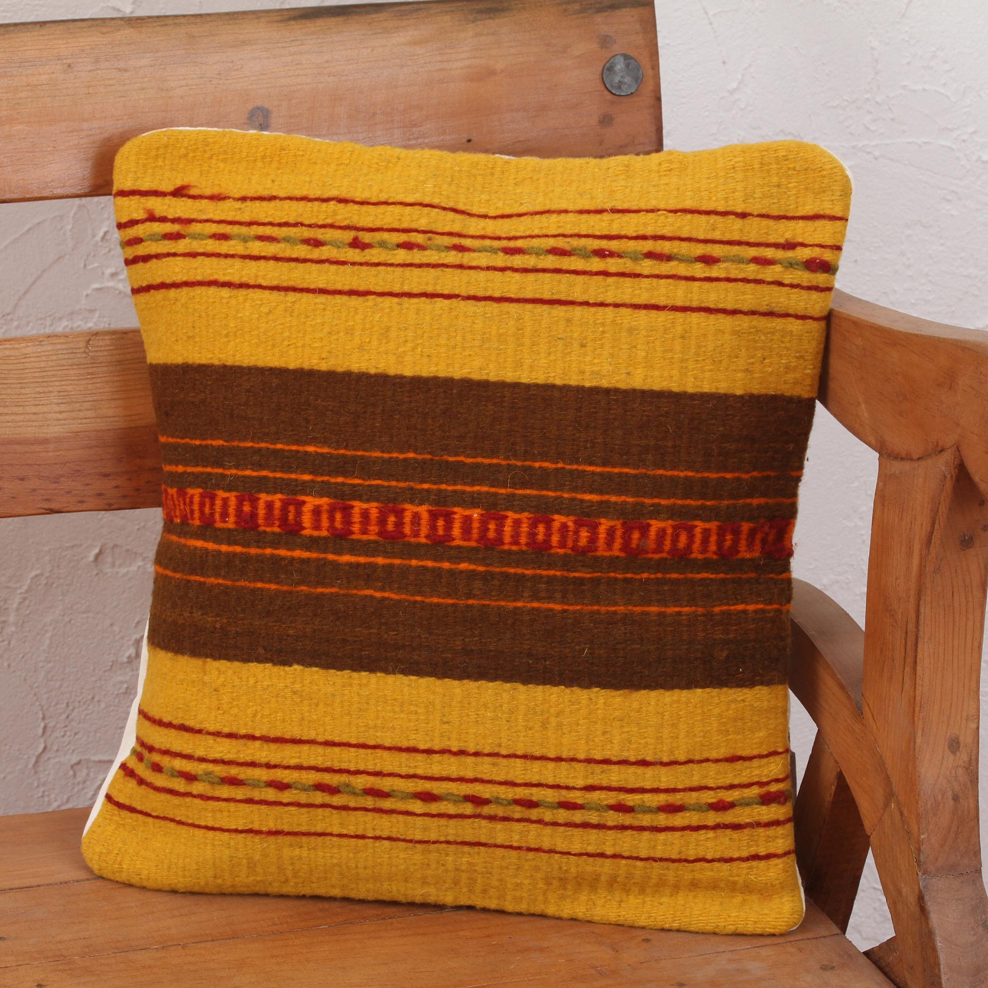 Premium Zapotec Vibes Handwoven Wool Cushion Cover - Ultimate Boho Style