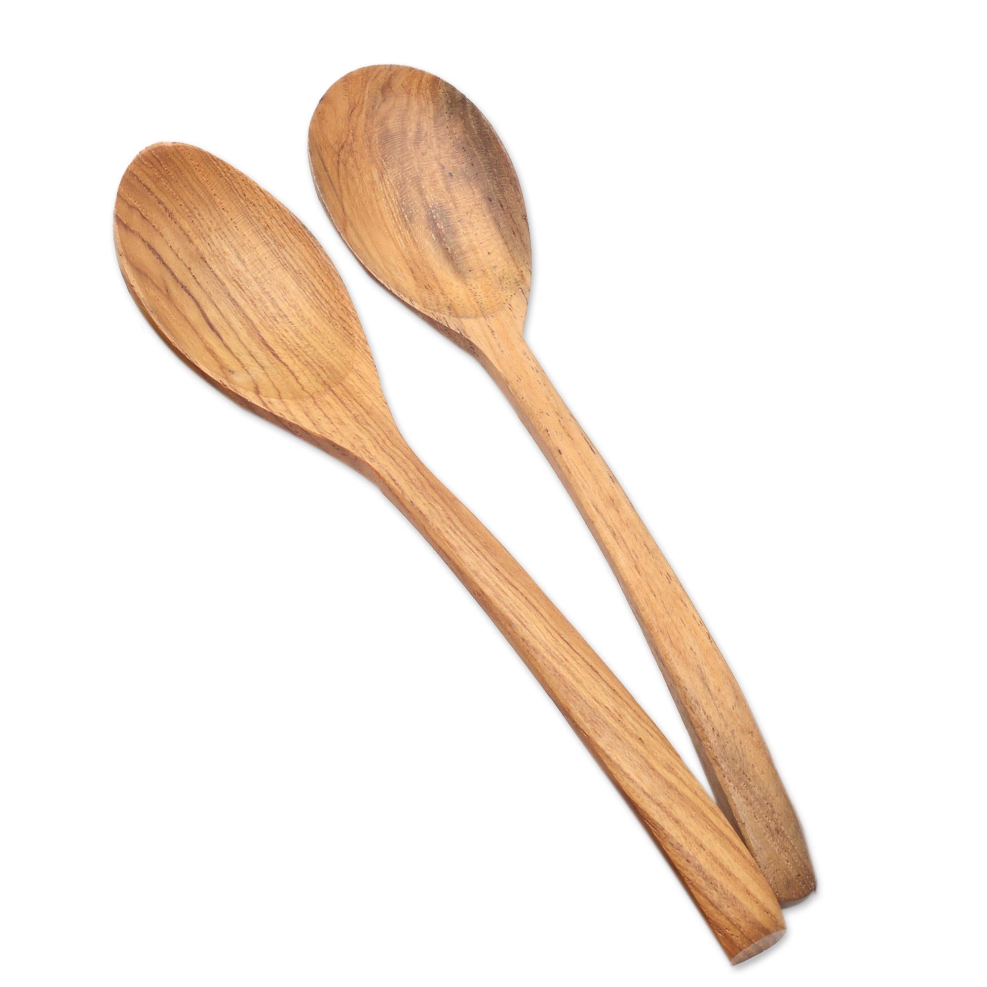 Premium Handcrafted Teak Wood Spoon Set - Ultimate Kitchen Upgrade (Set of 6)
