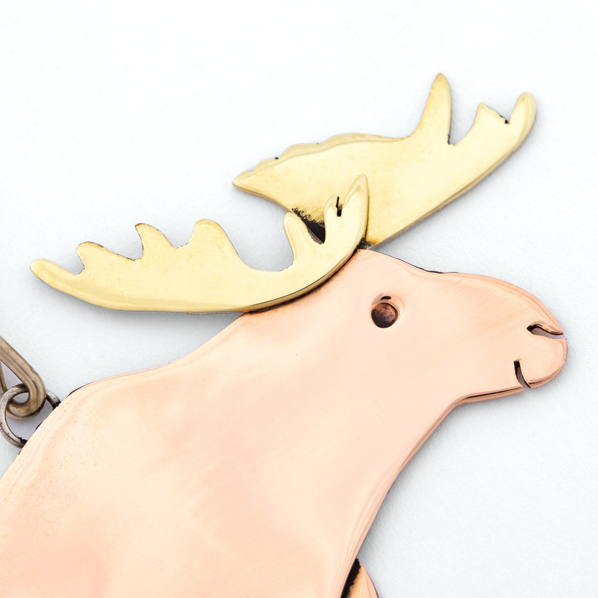 Premium Handcrafted Moose Metal Ornament - Nature-Inspired Holiday Decor