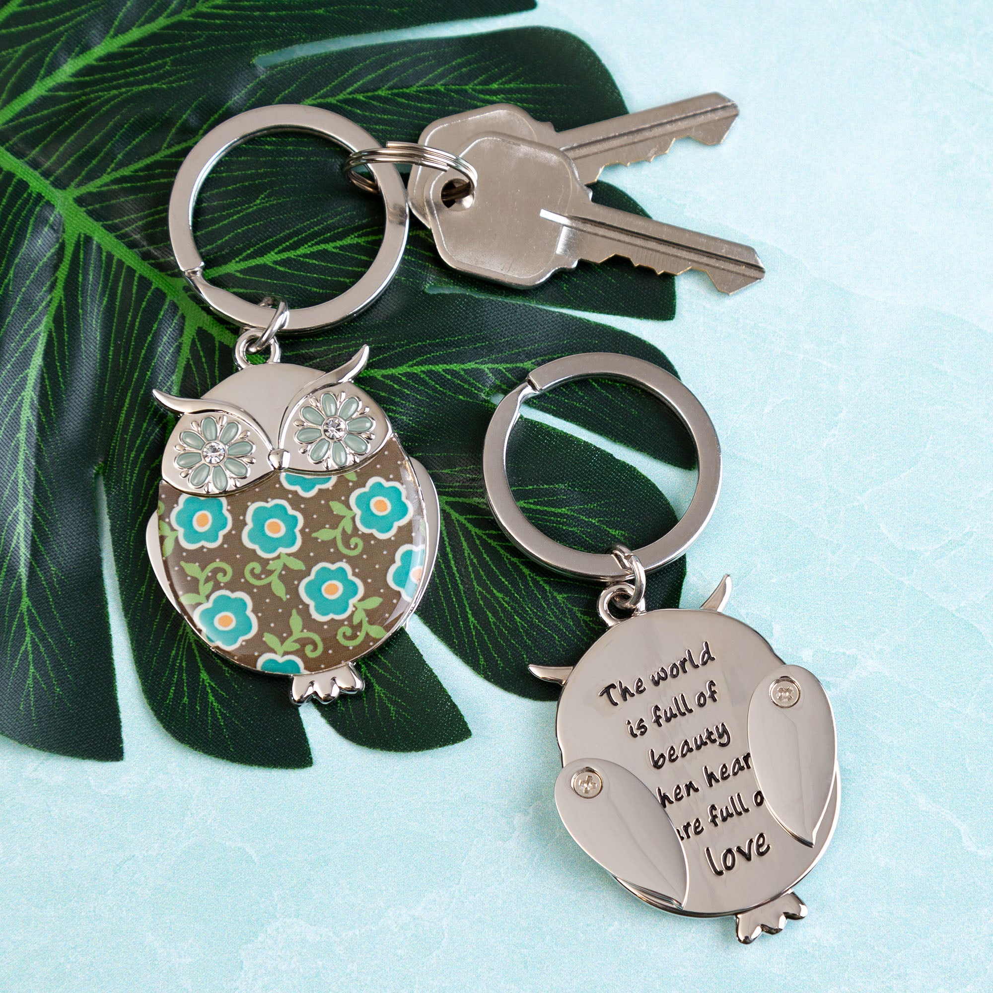 Premium Wise in Love Owl Keychain - Ultimate Heartfelt Gift