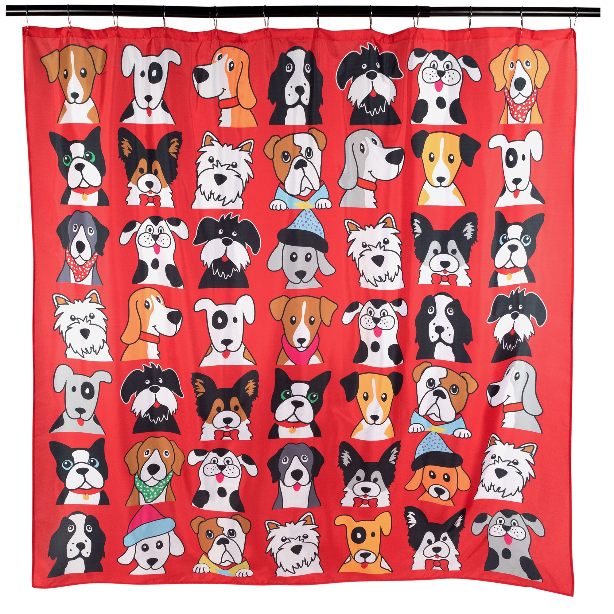 Premium Animal Lover's Shower Curtain Set with 12 Hooks - Upgrade Your Bathroom Decor