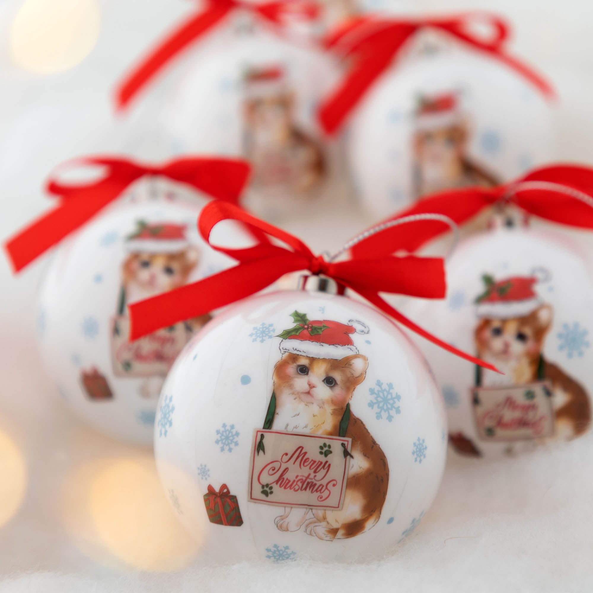 Premium Merry Christmas Pet Ornaments - Ultimate Set of 6