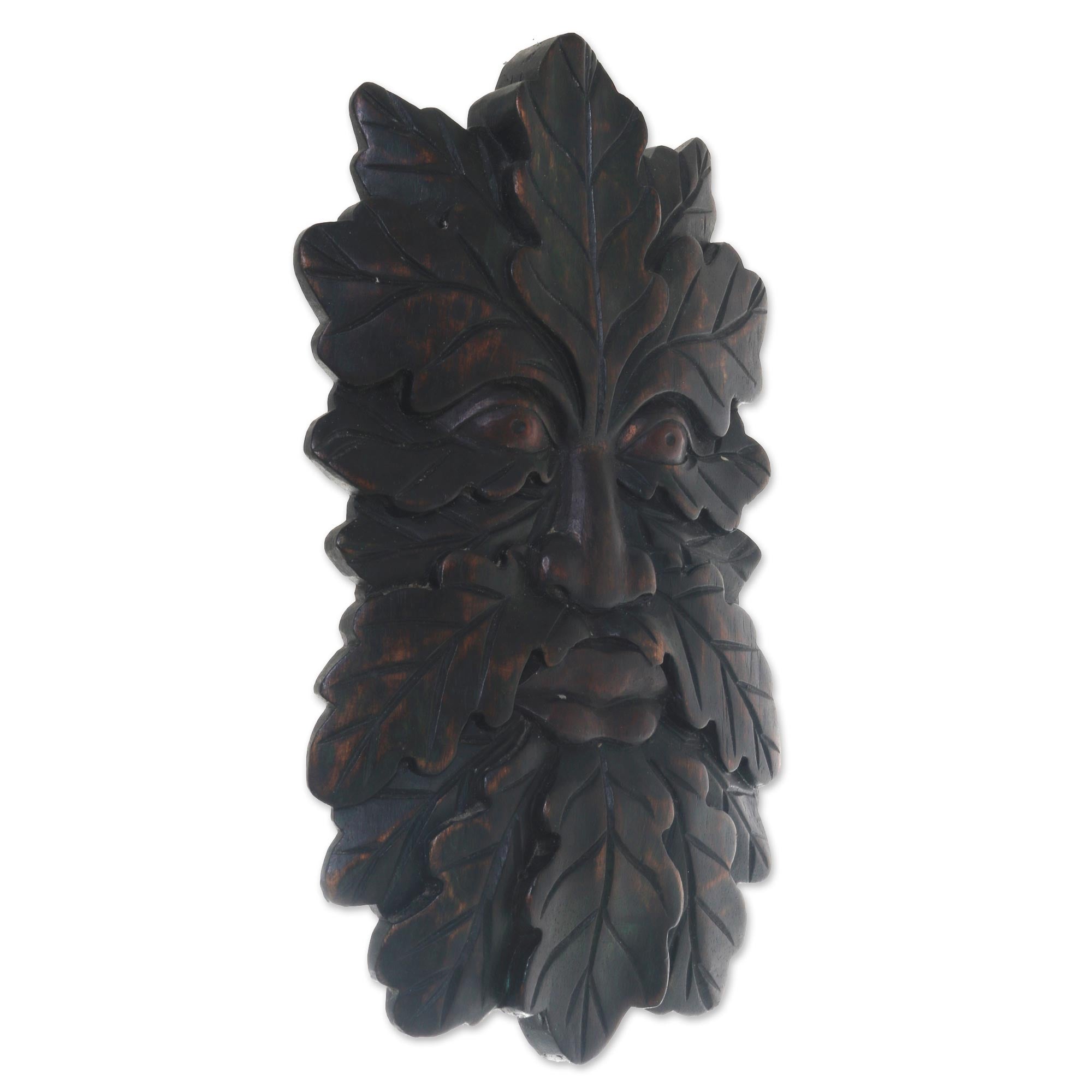 Premium Jaka Tarub Legend Wood Mask - Handcrafted Wall Art