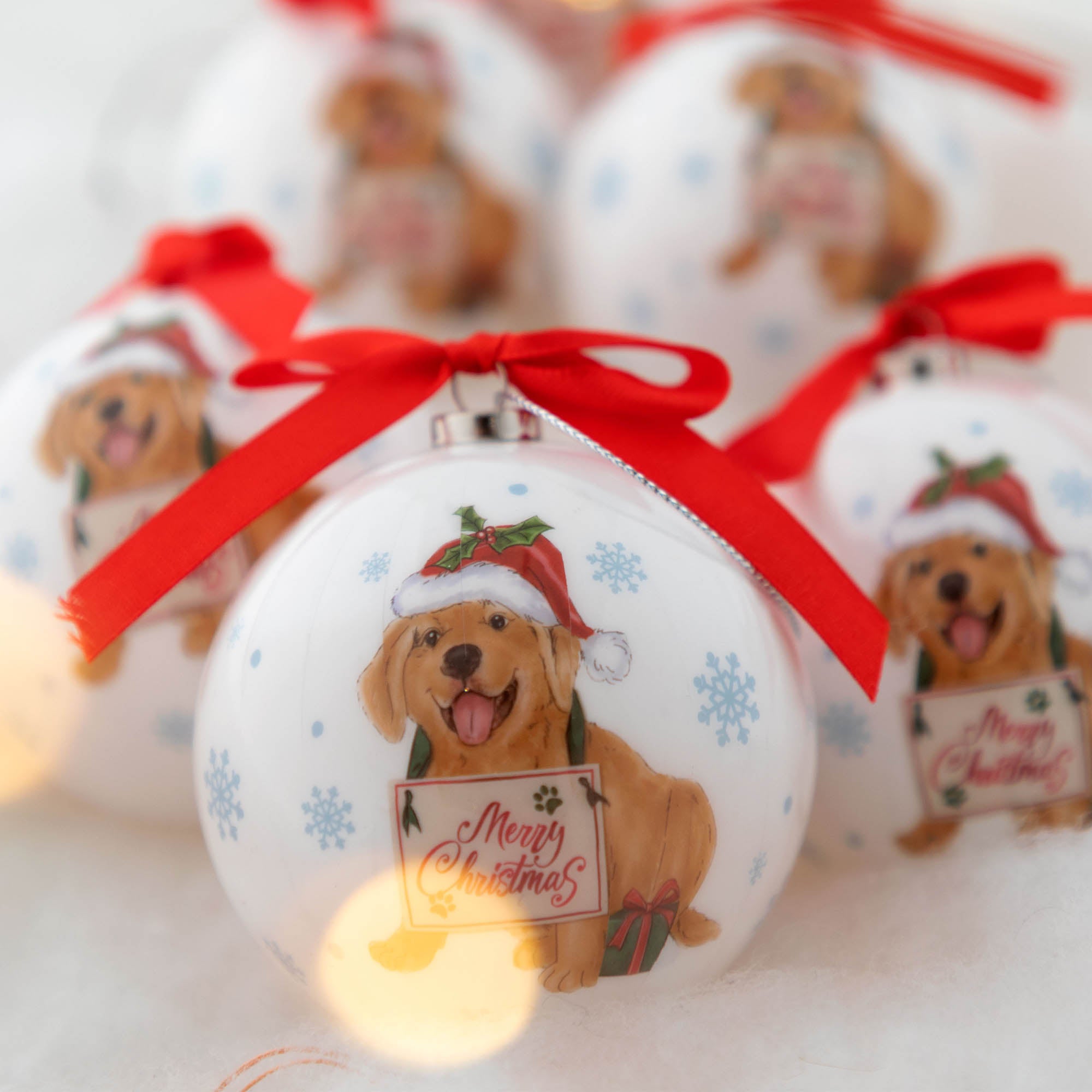 Premium Merry Christmas Pet Ornaments - Ultimate Set of 6