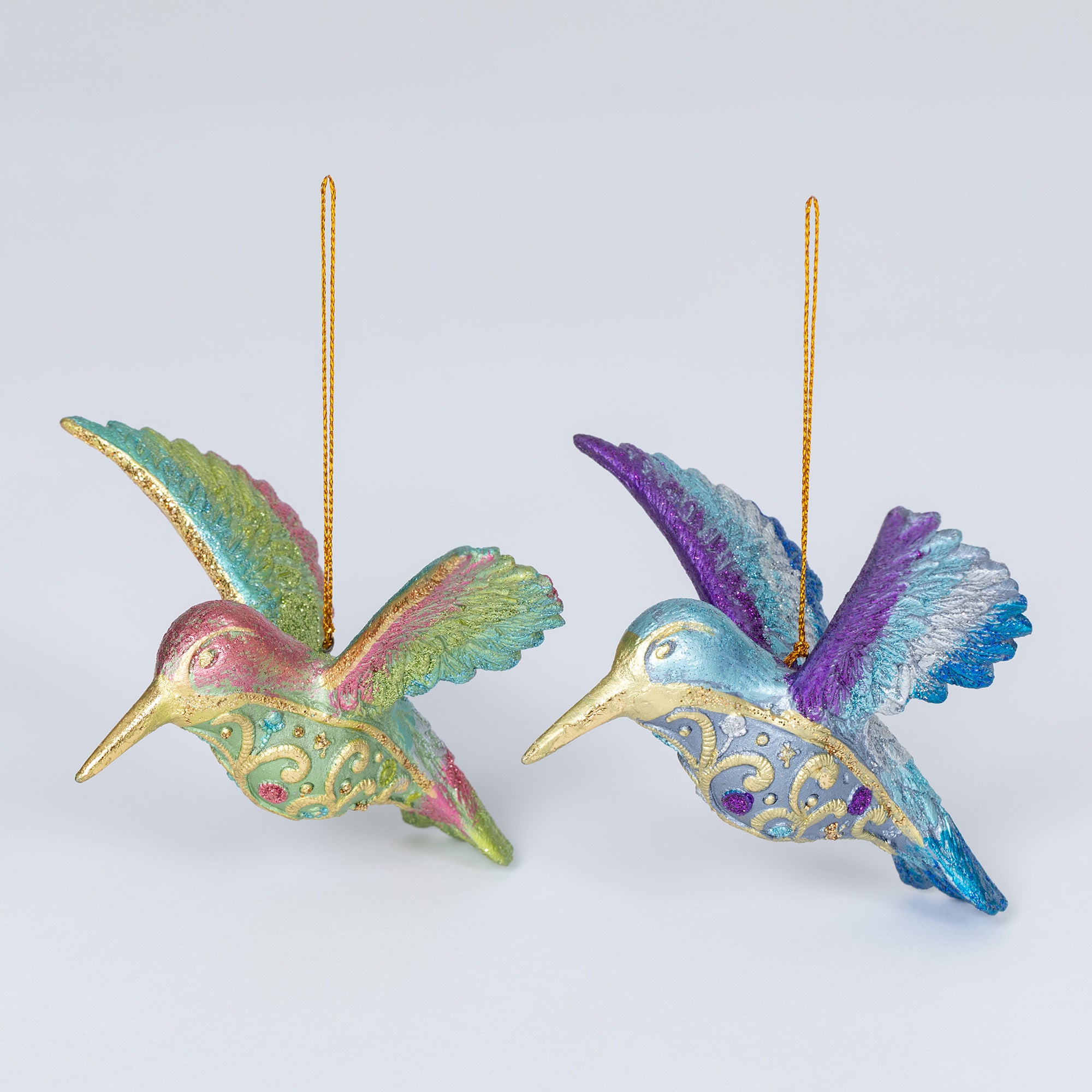 Premium Handmade Hummingbird Ornament - Fair Trade, Vibrant Colors