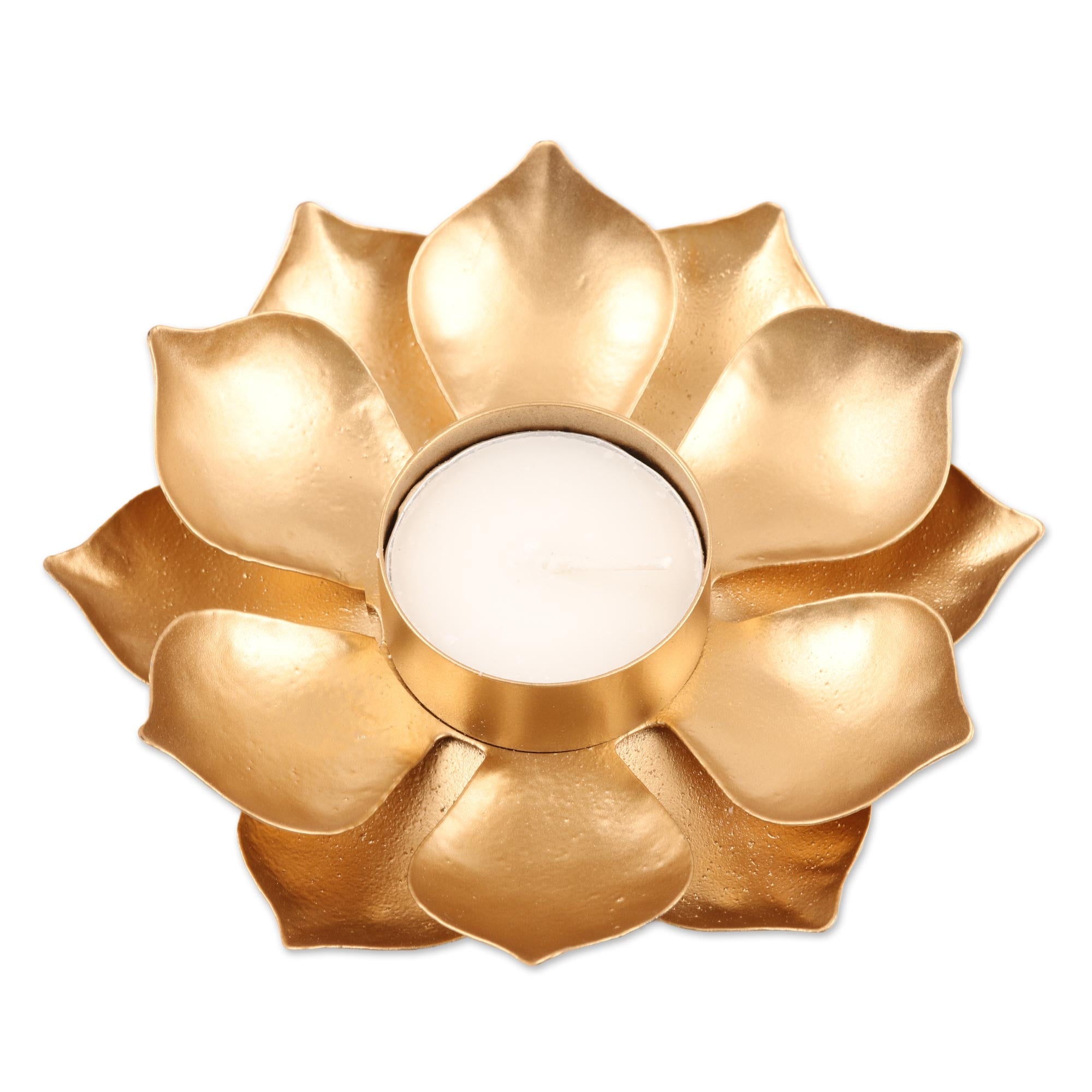 Premium Golden Lotus Tealight Candleholder - Ultimate Home Decor Upgrade