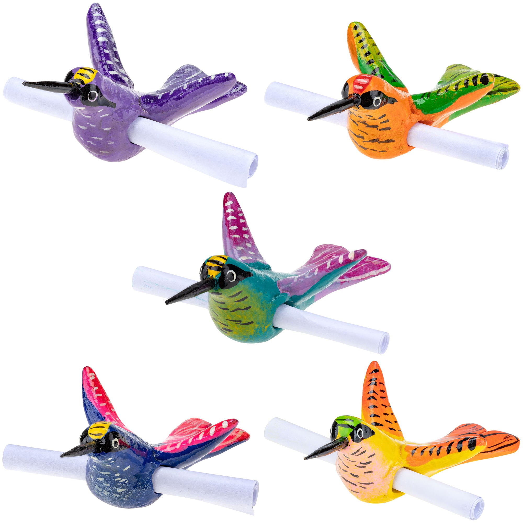 Premium Hand-Painted Hummingbird Messenger Figurine - Ultimate Fair-Trade Gift