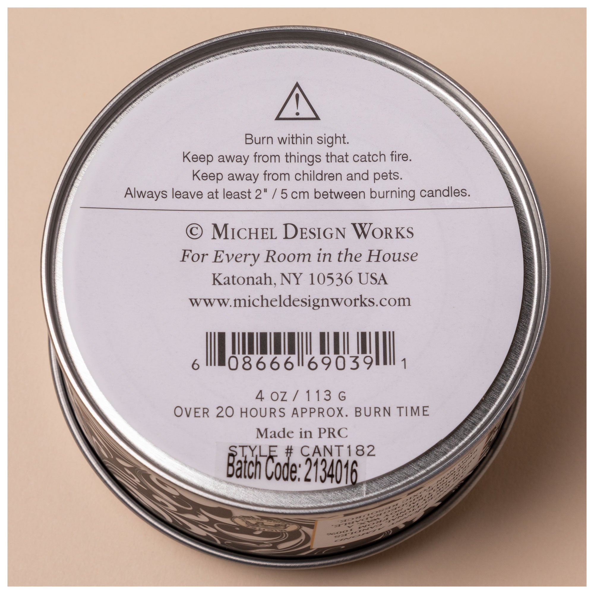 Premium Michel Design Works Travel Tin Candle - Ultimate Scent Experience