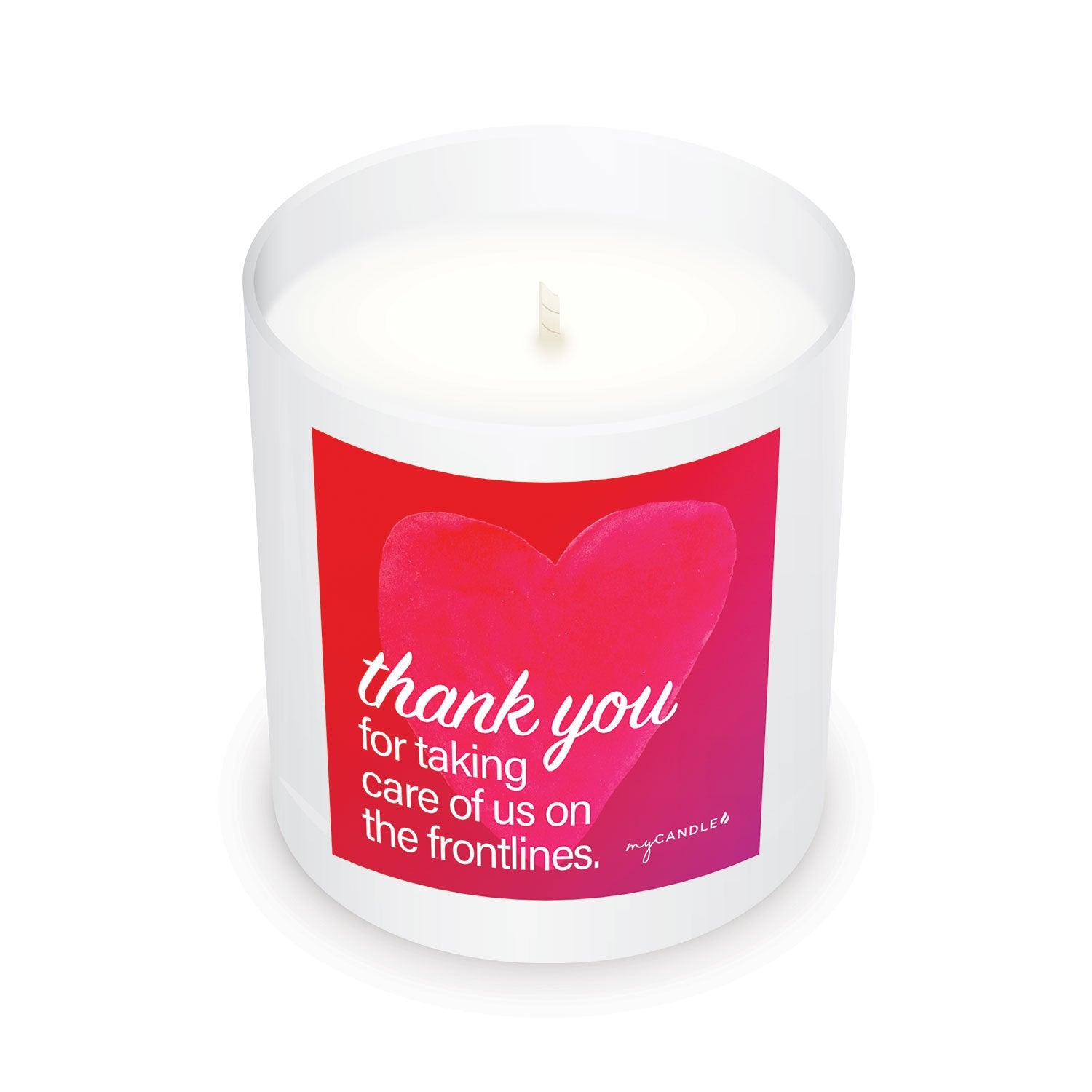 Premium Thank You Candle for Frontline Heroes - Gift-Ready with Free Box