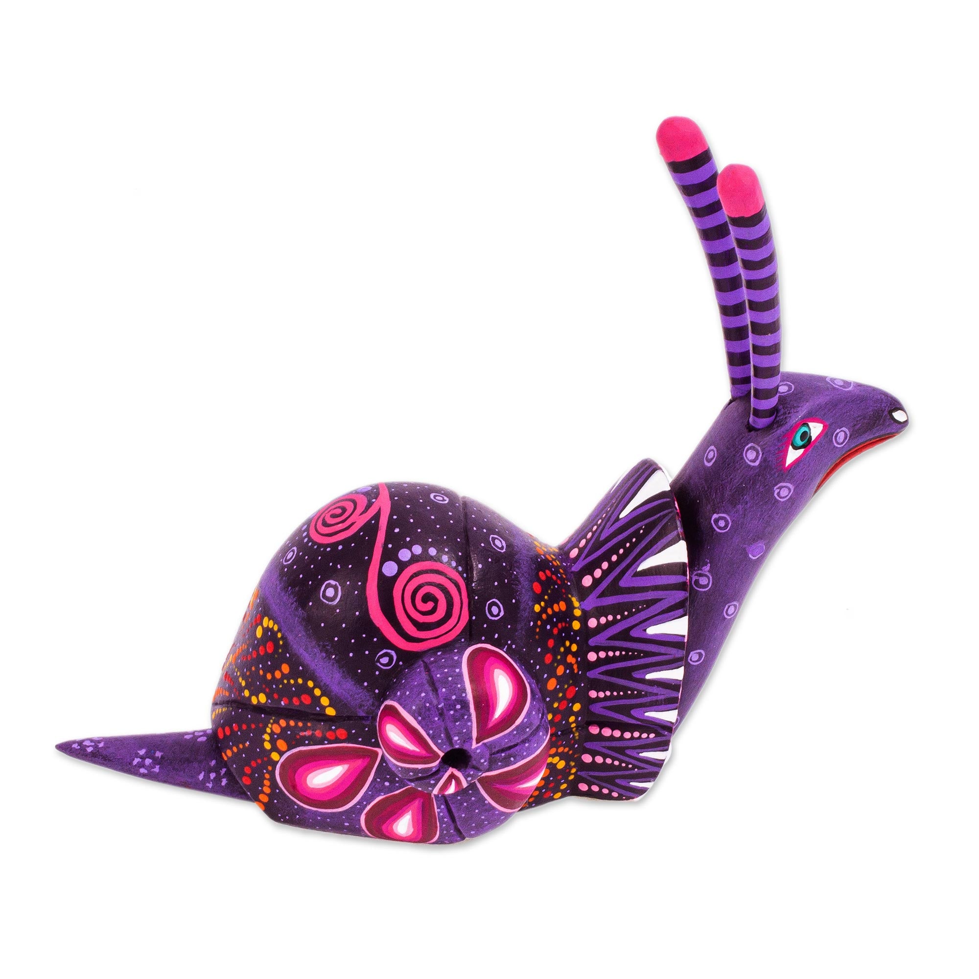 Premium Oaxaca Snail Alebrije Sculpture – Handcrafted Mexican Folk Art