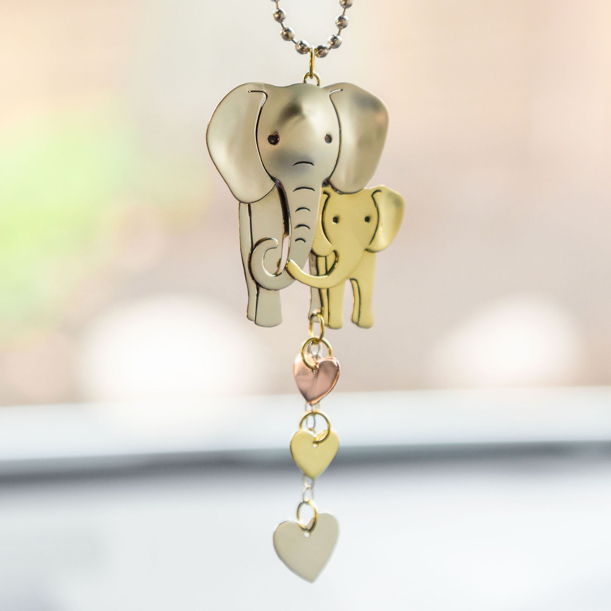 Premium Wildlife Wonder Mixed Metal Car Charm - Handcrafted in Mexico