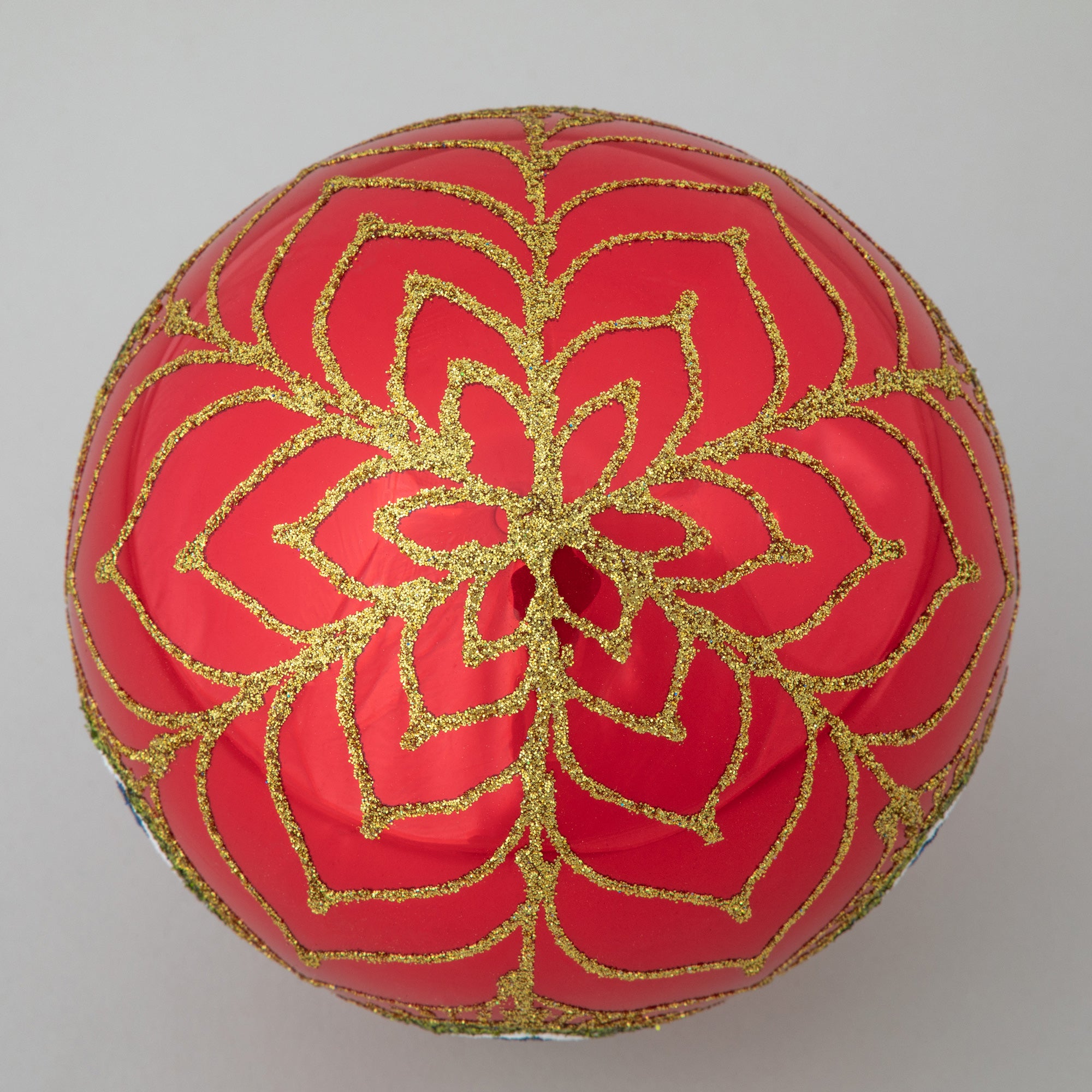 Premium Ukrainian Handmade Christmas Glass Ornament - Unique Holiday Decor