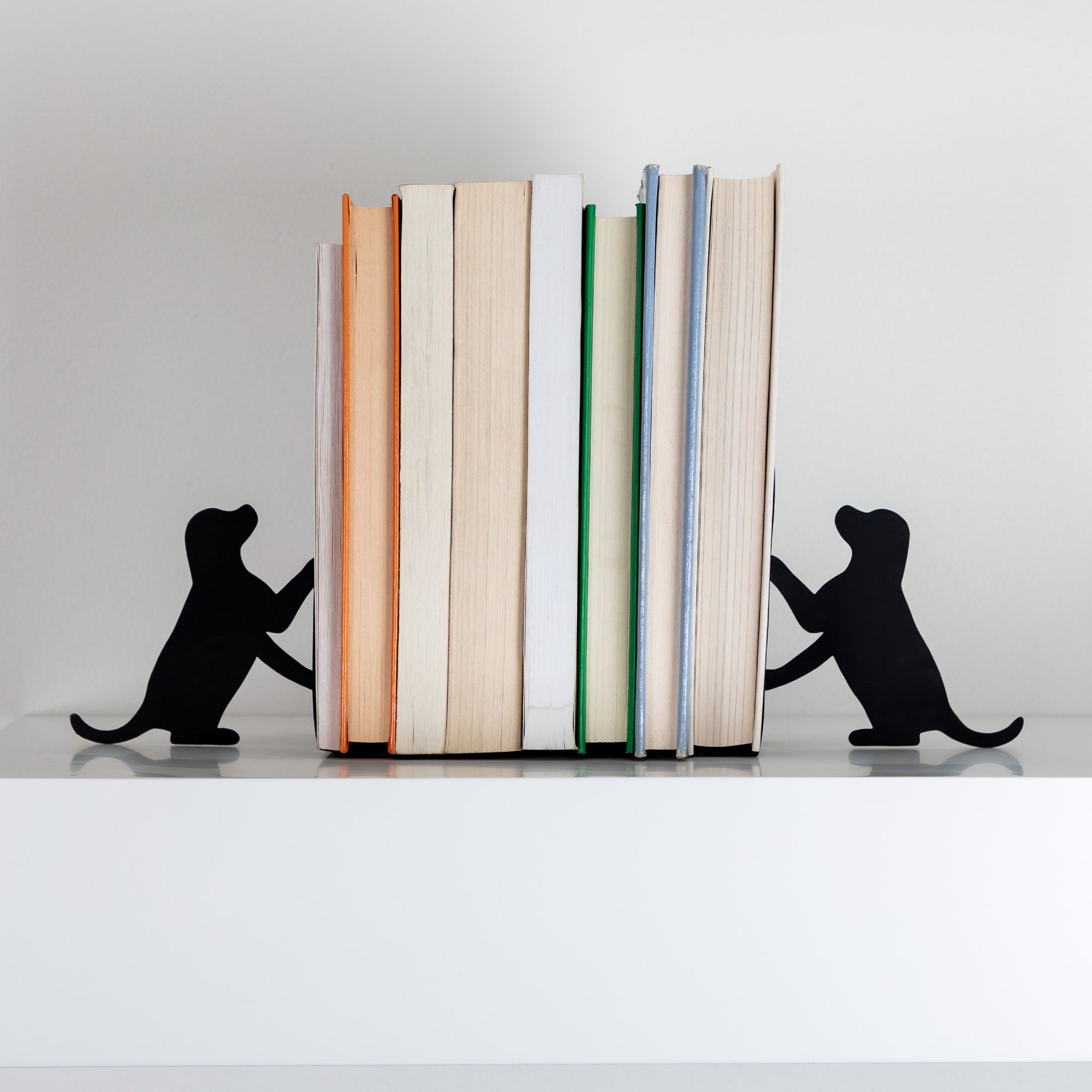 Premium Handcrafted Metal Pet Bookends - Cats & Dogs