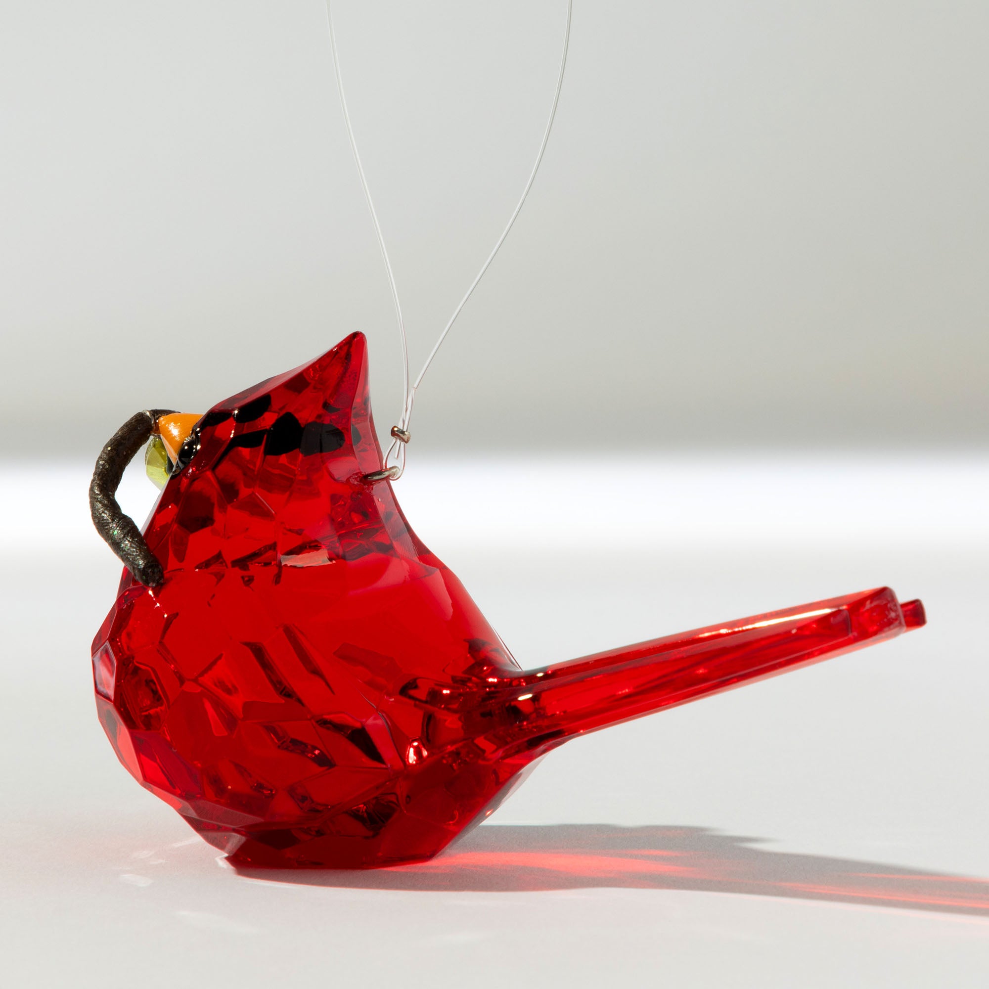 Premium Holiday Sparkle: Sweet Birds & Mistletoe Ornament Set