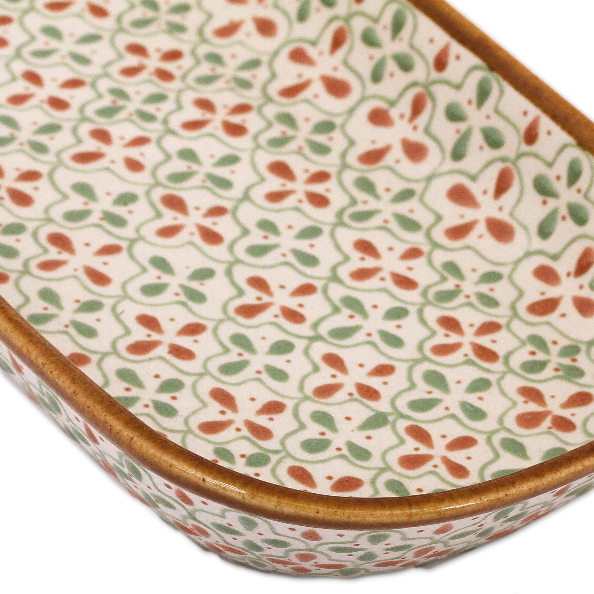 Premium Marigold Meadow Handcrafted Ceramic Serving Dish