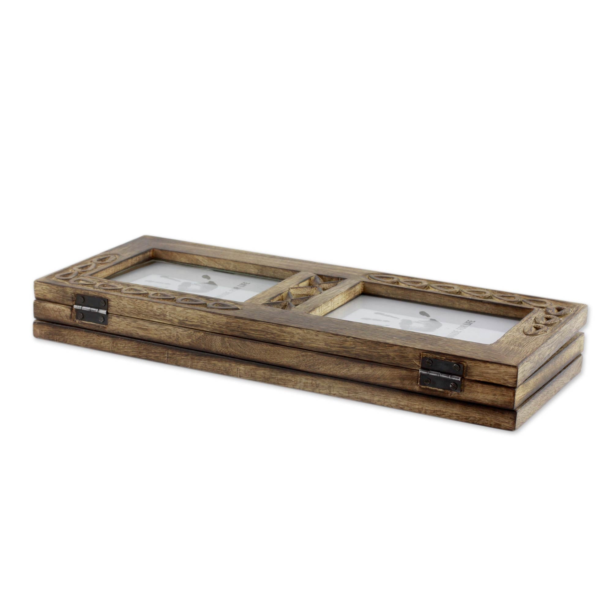 Premium Handcrafted Mango Wood Photo Frame - Garden of Memories (4x6)