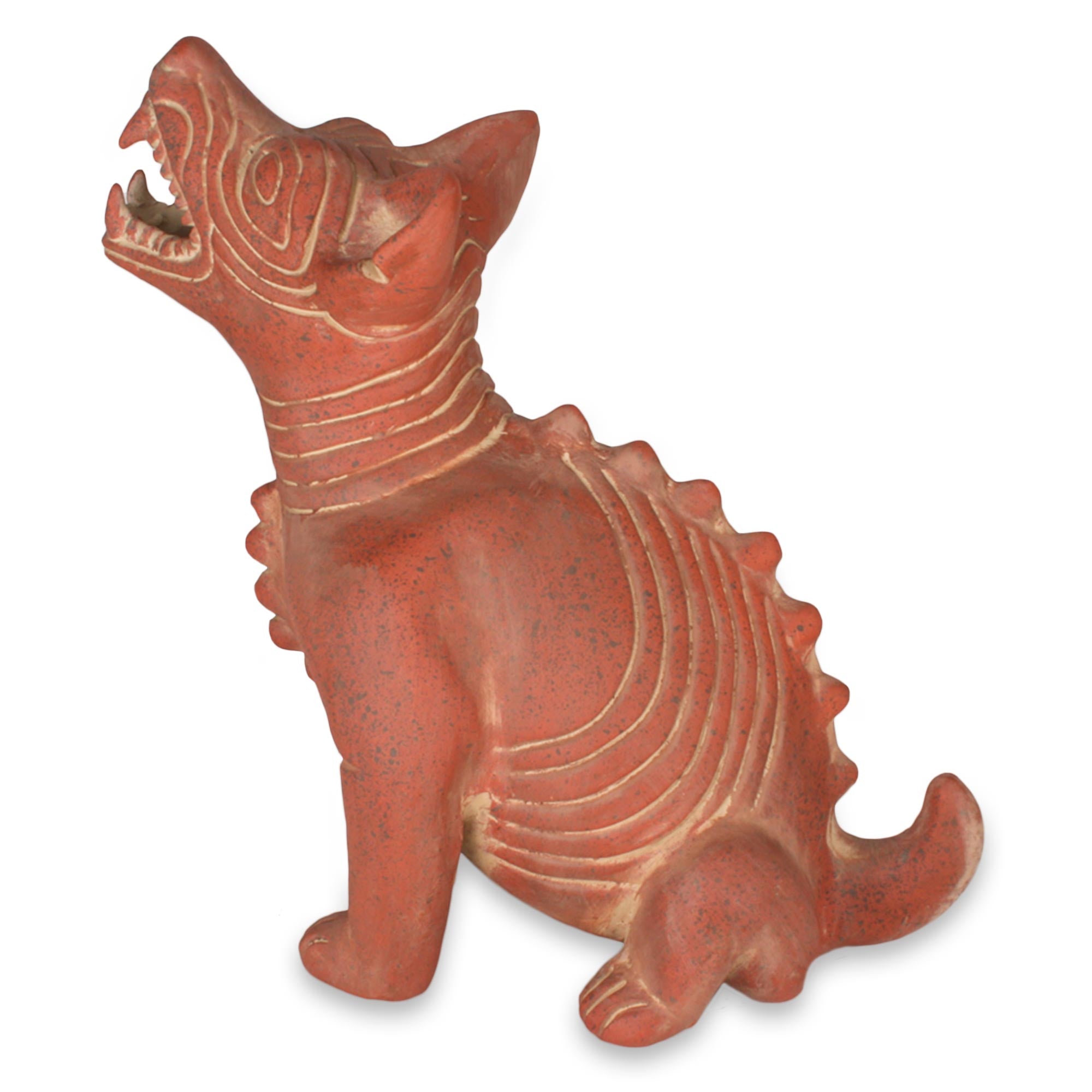 Premium Comala Dog Ceramic Sculpture - Authentic Mexican Art