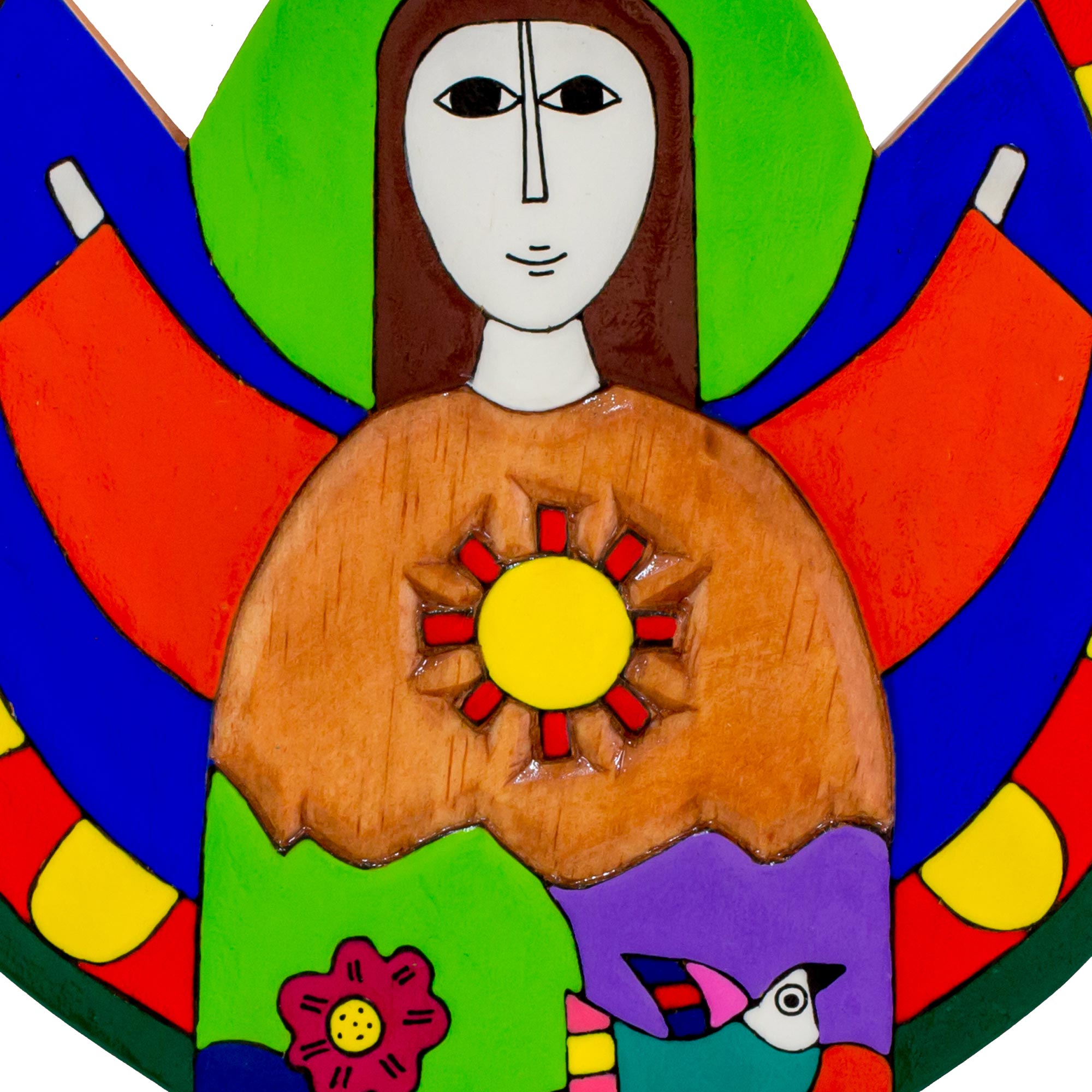 Premium Angel Of Hope Wall Art - Handmade El Salvadorian Decor
