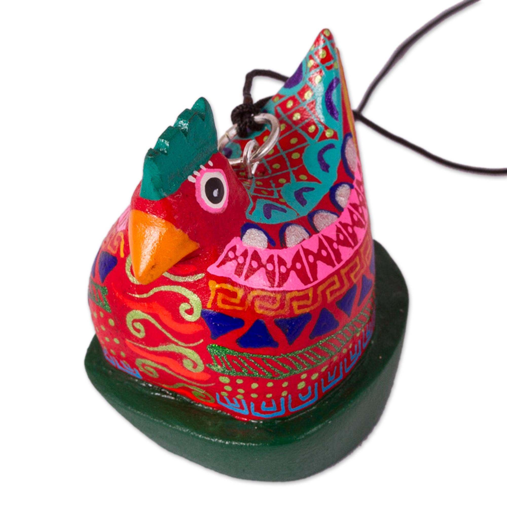 Premium Hand-Painted Alebrije Wooden Bird Ornaments - Set of 5 (Magic Birds Collection)