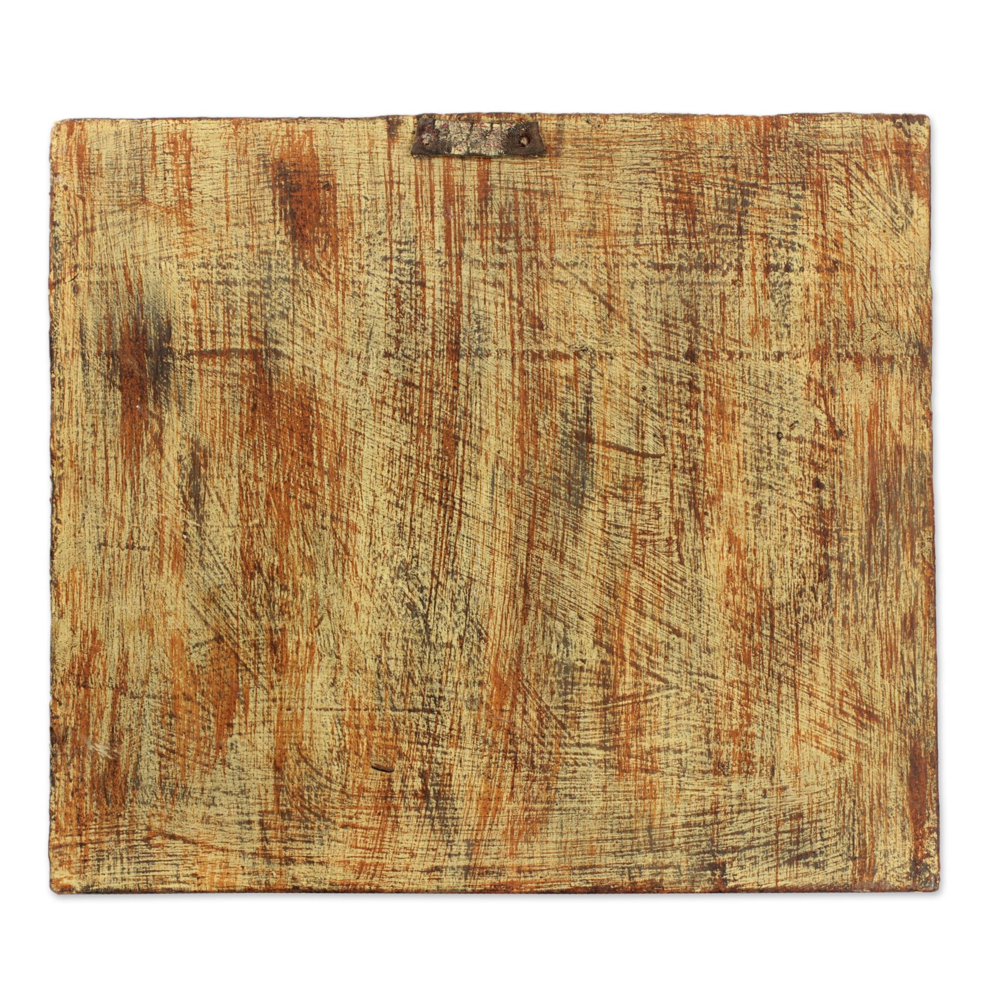 Premium African Sese Wood Wall Mirror with Rustic Bead Design