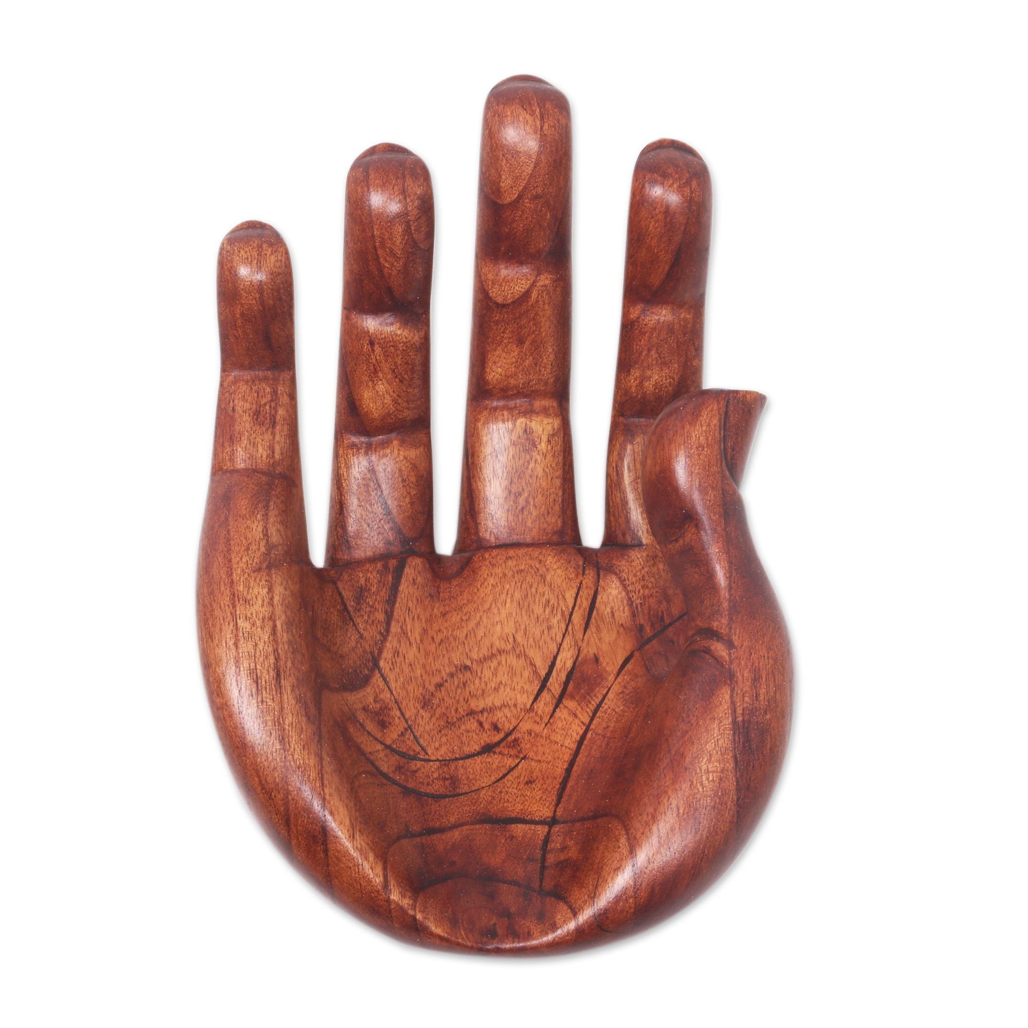 Premium Suar Wood Praise & Gratitude Sculpture