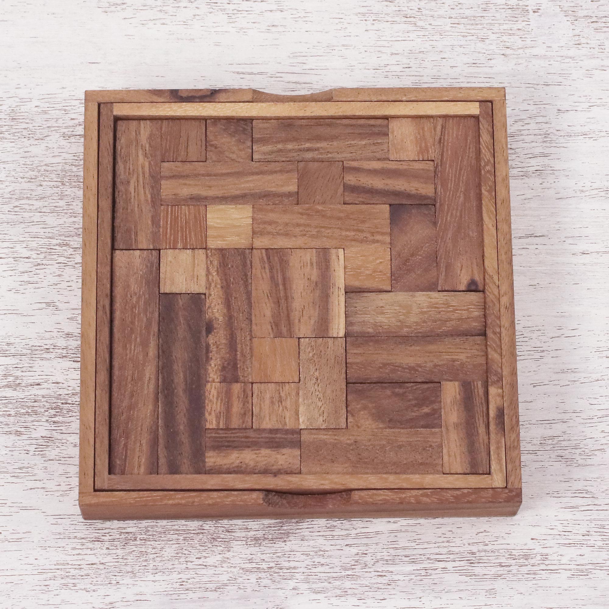 Premium Handcrafted Wooden Geometric Puzzle - Ultimate Home Decor & Brain Teaser