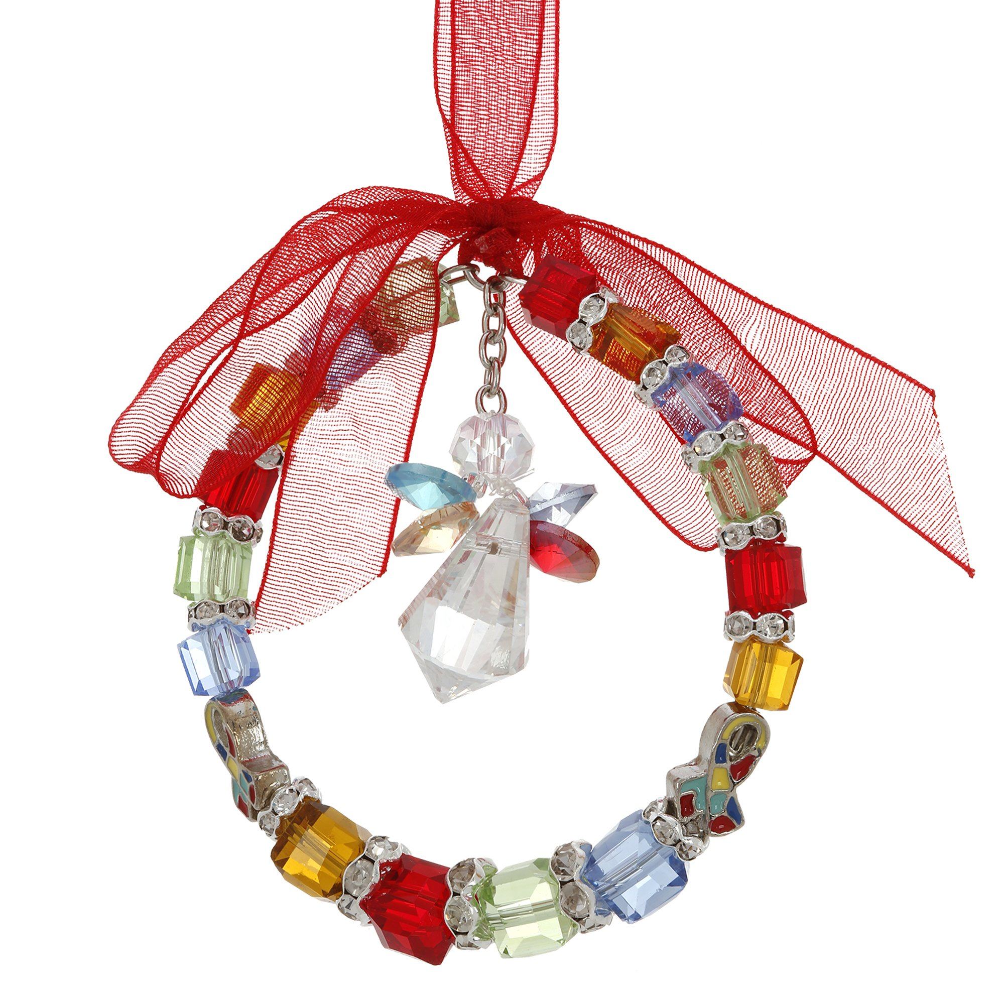 Premium Free Spirited Angel Autism Awareness Ornament