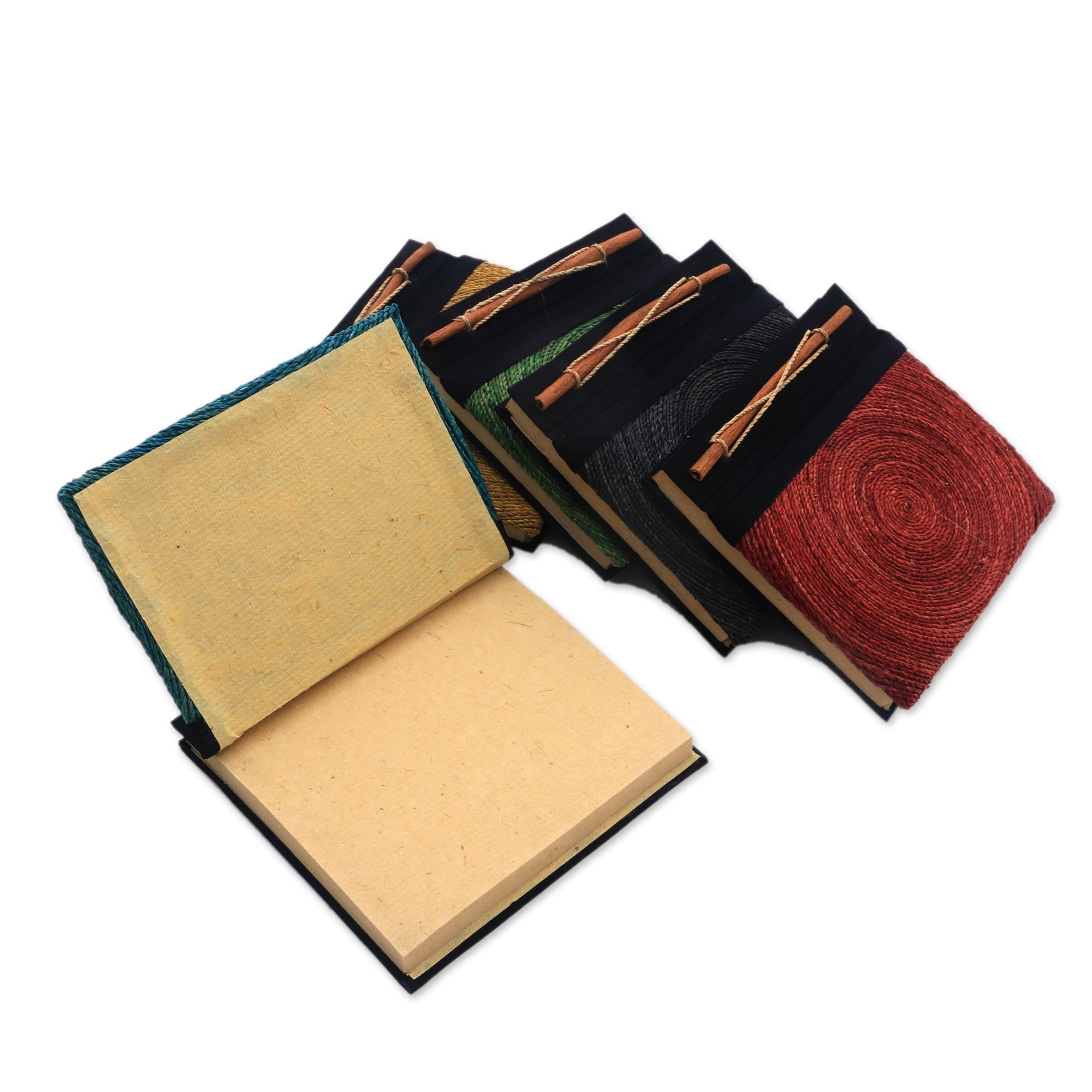 Premium Hedge Maze Natural Fiber Journal Set from Bali (5-Pack)