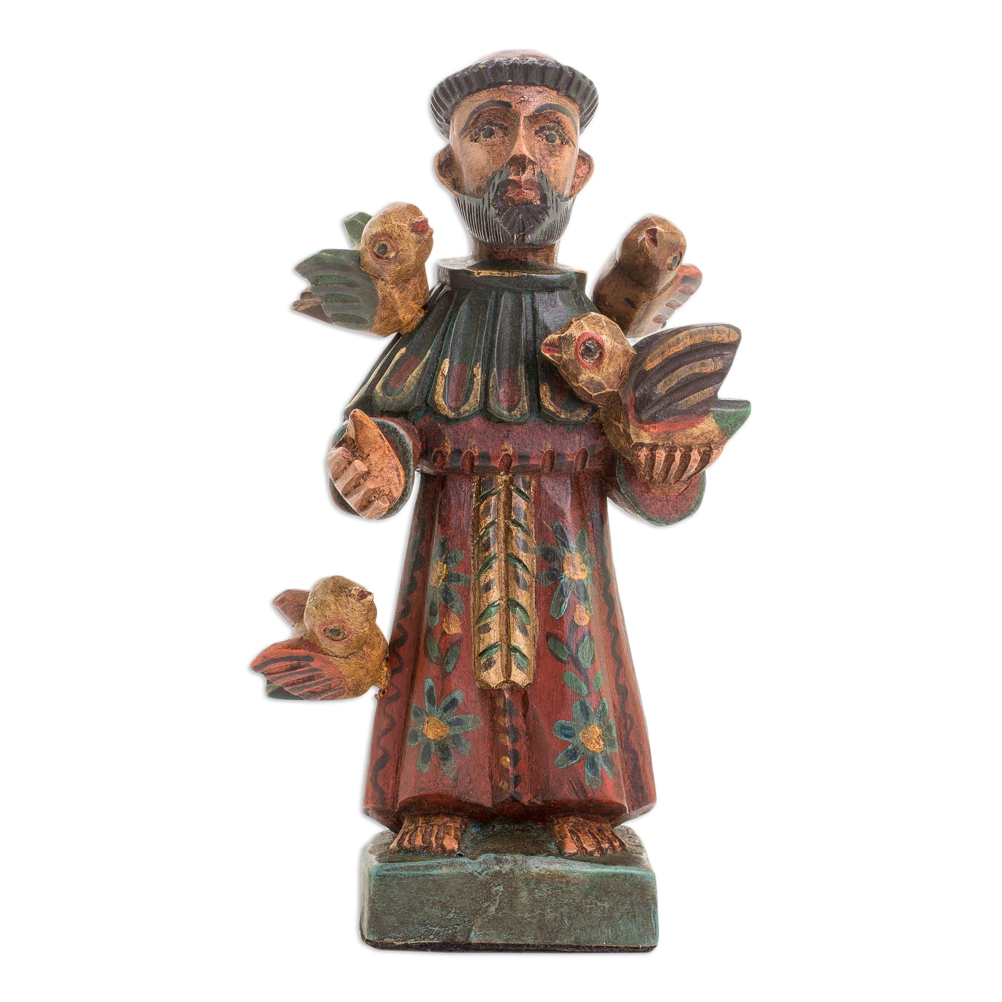 Premium Hand-Painted Saint Francis Statuette - Ultimate Home Decor