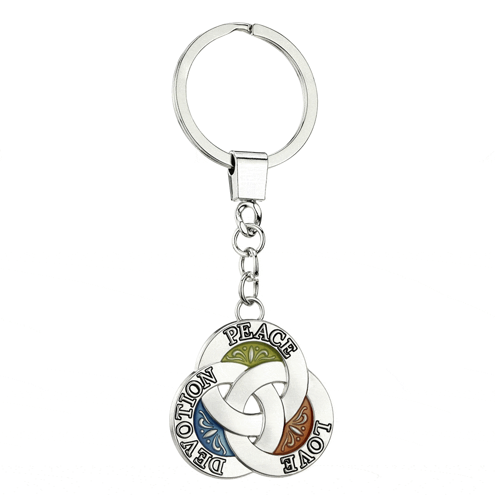 Premium Love Devotion Peace Keychain - Ultimate Daily Companion