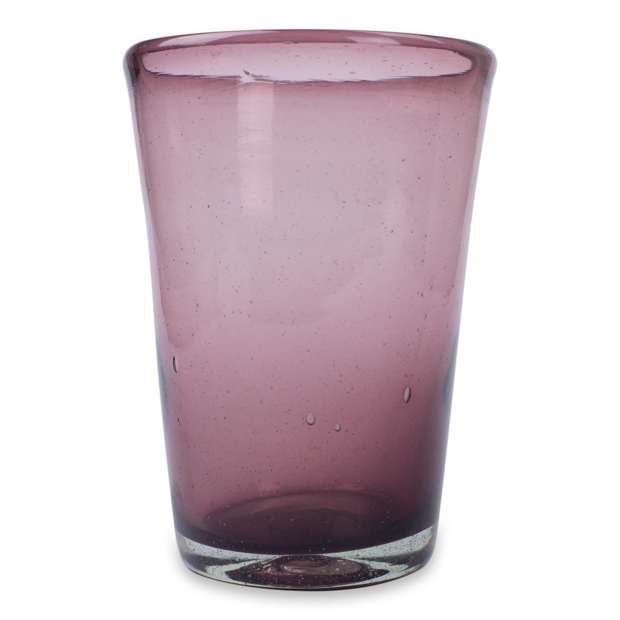 Premium Amethyst Purple Handblown Glass Tumbler Set - Eco-Friendly Drinkware (6-Piece)