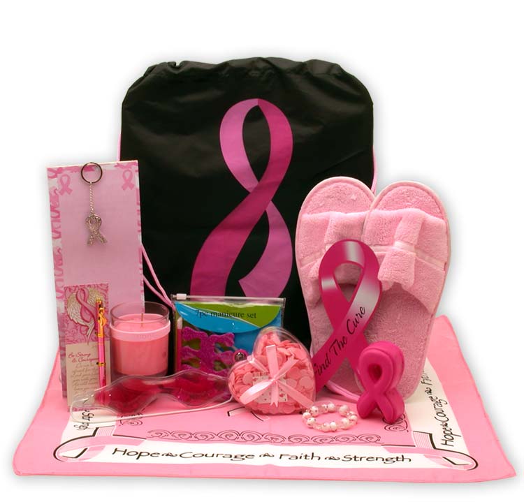 Ultimate Breast Cancer Awareness Care Package - Premium Gift Tote