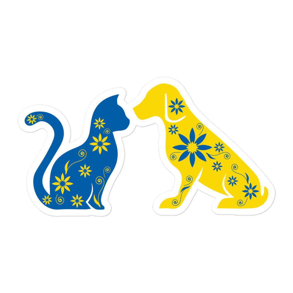 Premium Pets of Ukraine Support Stickers