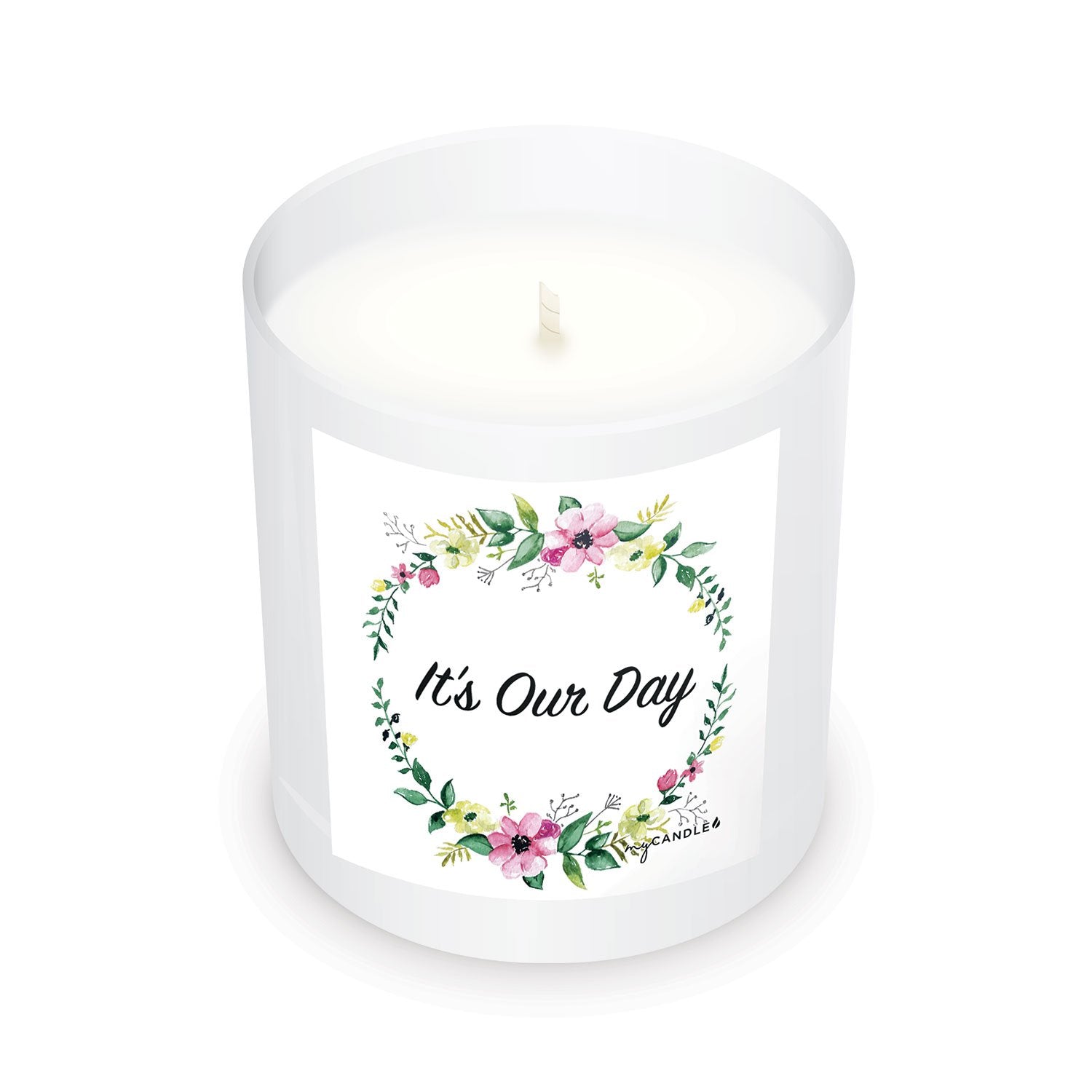 Premium 'It's Our Day' Wedding Candle - Ultimate Gift for Couples