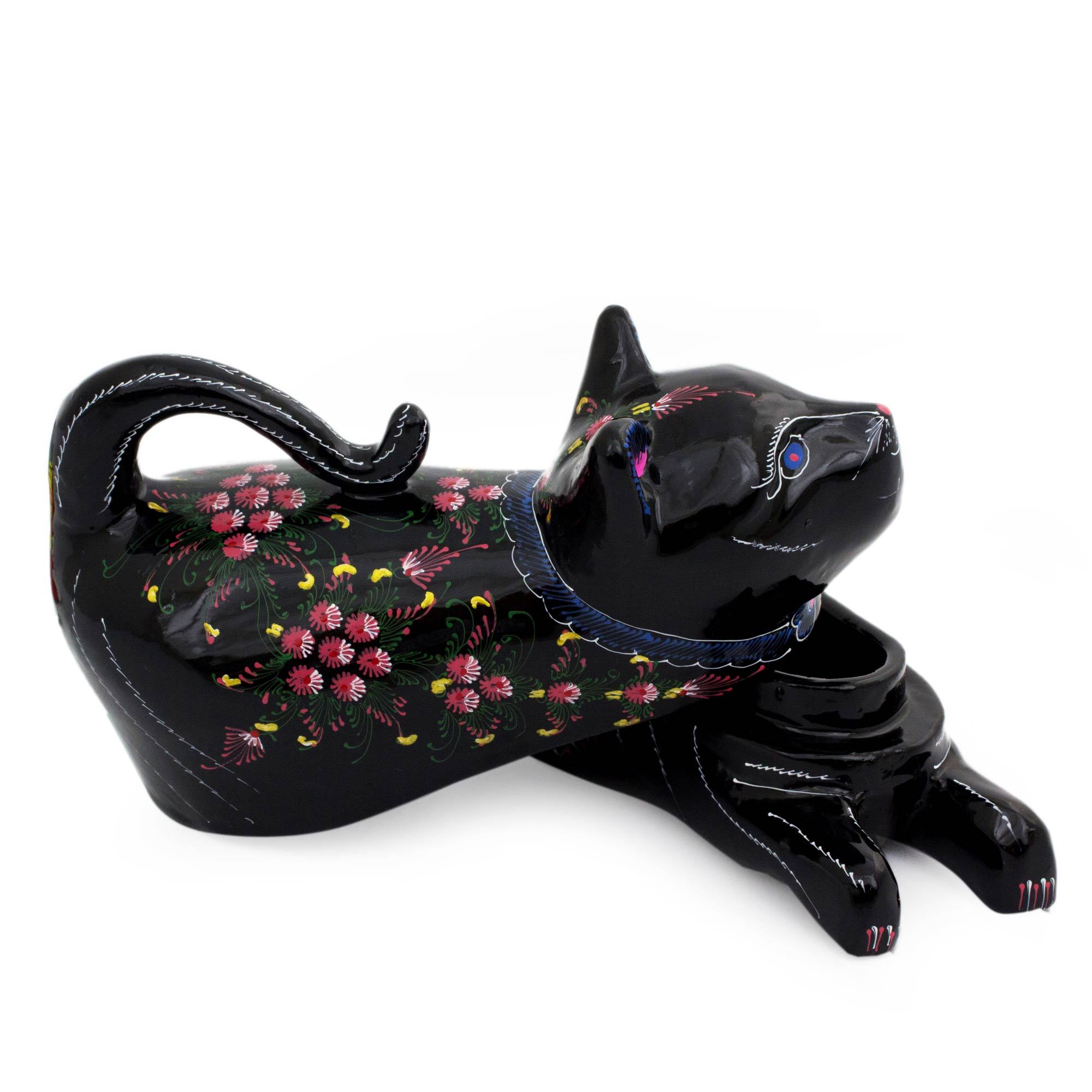 Premium Handcrafted Mango Wood Cat Box - Si-Sawat Happiness Design