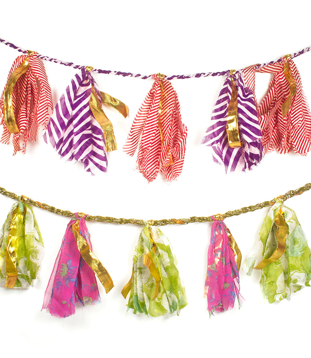 Premium Sari Party Tassel Garland - Festive & Eco-Friendly