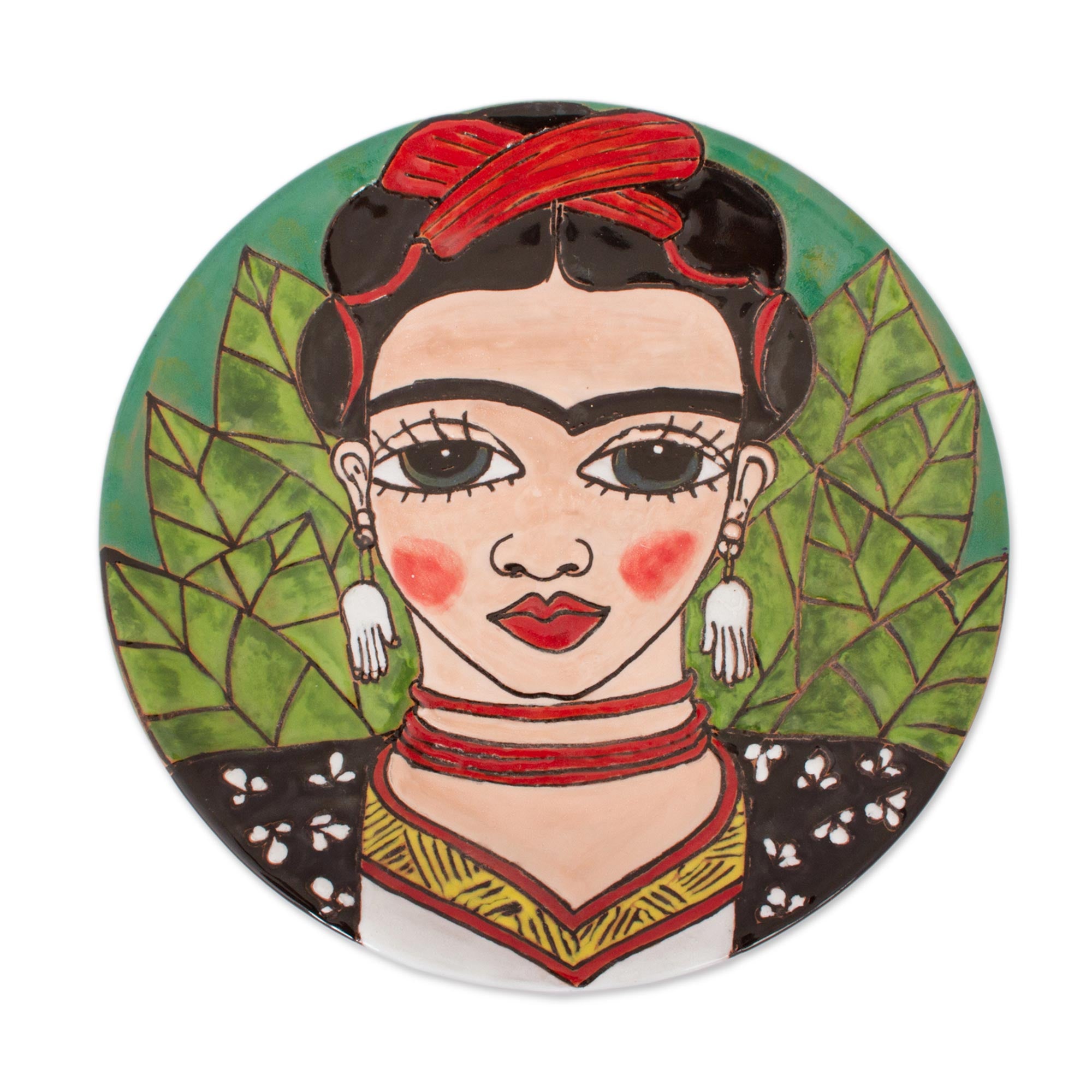 Premium Frida Kahlo Handcrafted Ceramic Wall Plate - Ultimate Artisan Decor