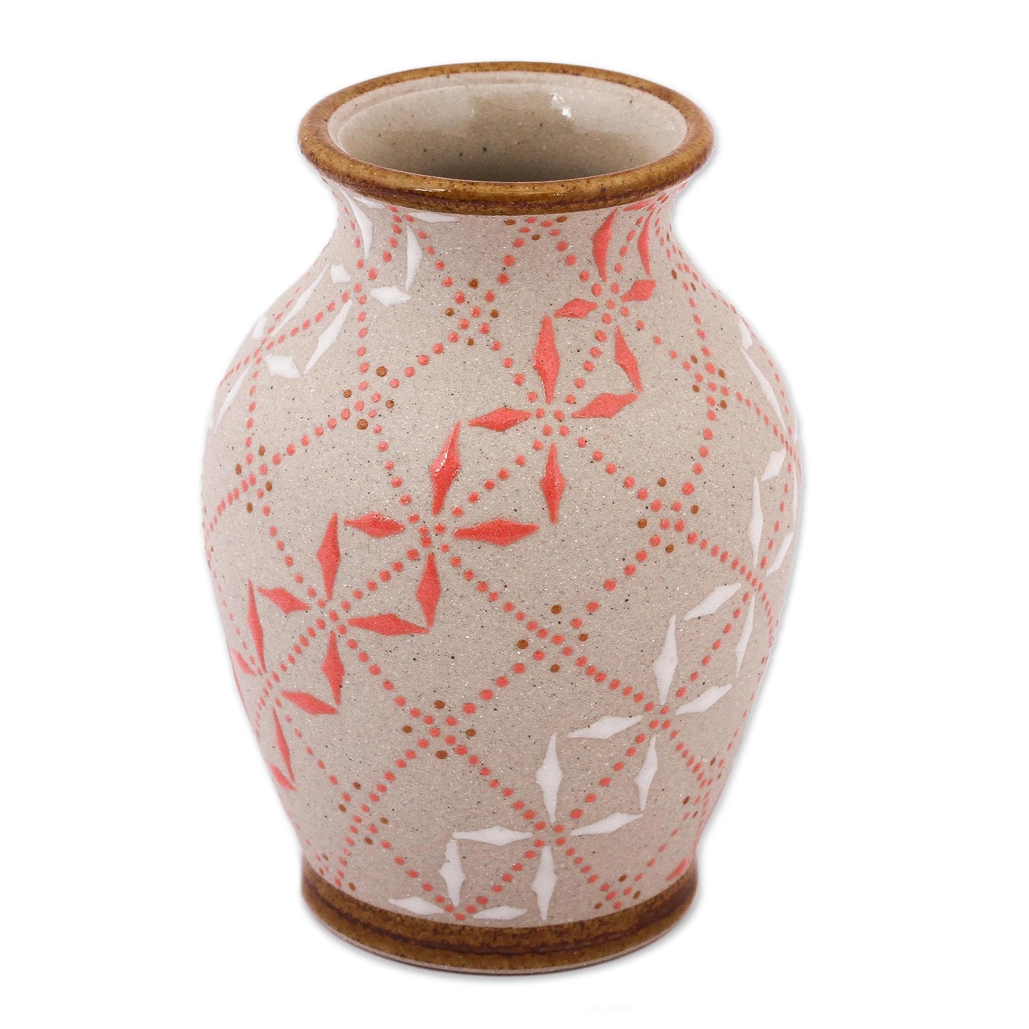 Premium Windmill Terrace Ceramic Vase - Handcrafted Talavera Style