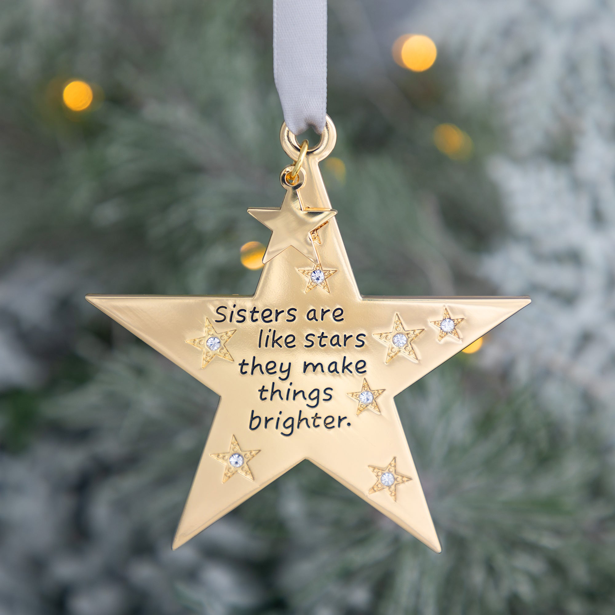 Premium Sisters & Mothers Keepsake Ornament - Timeless Shine