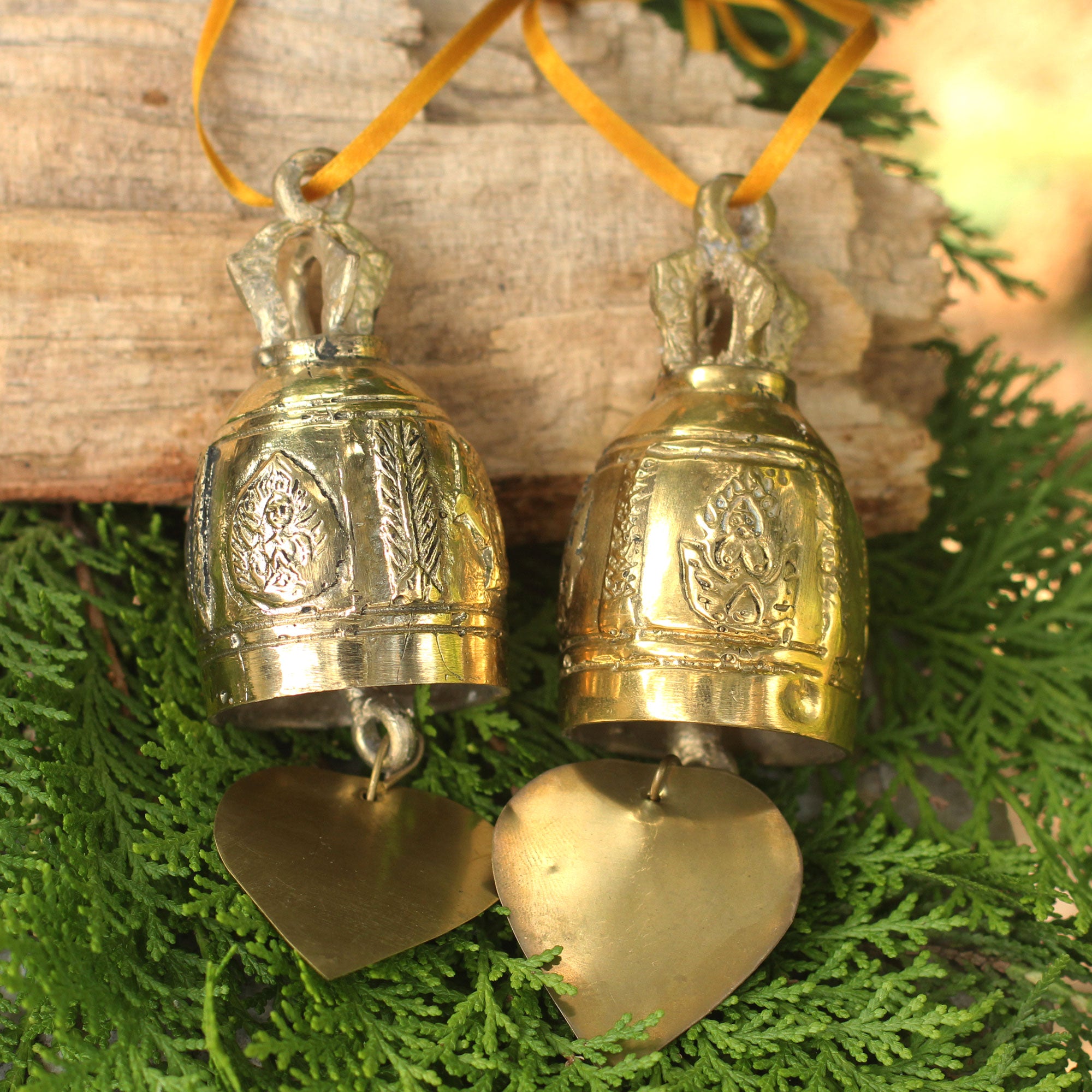 Premium Handcrafted Buddhist Brass Bell Ornament (6 Inch)